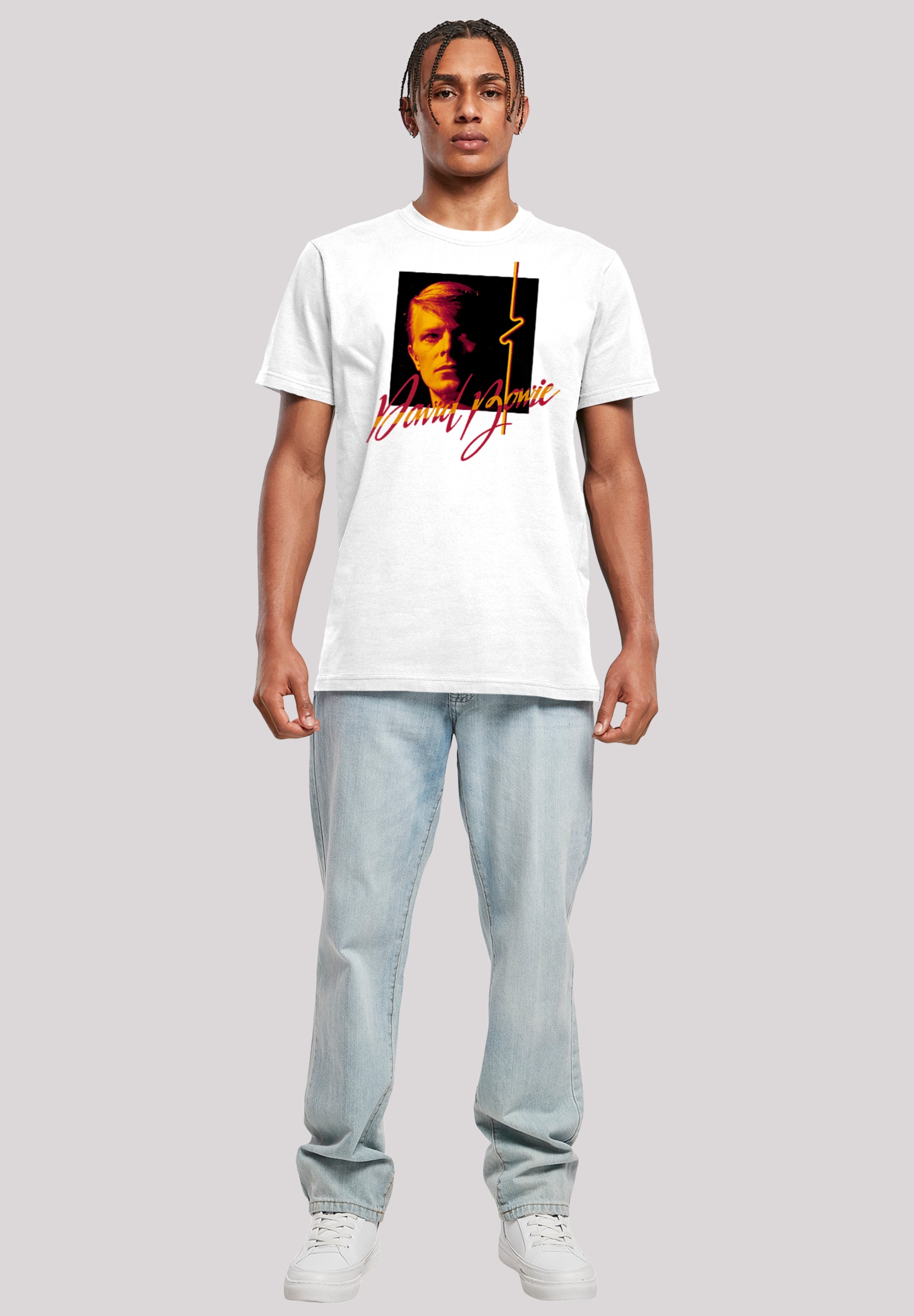 F4NT4STIC T-Shirt »David Bowie Photo Angle 90s«, Herren,Premium Merch,Regular-Fit,Basic,Bandshirt