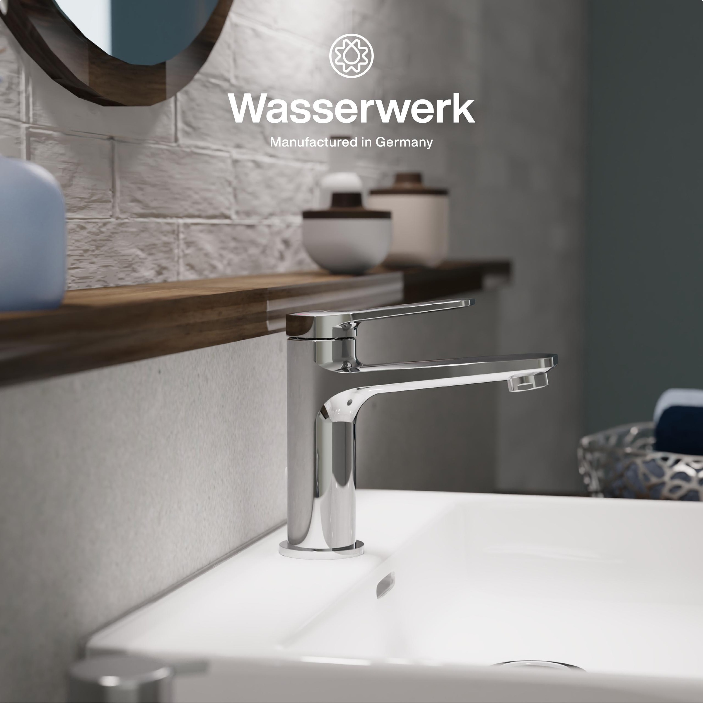 WASSERWERK Waschtischarmatur "WT 12" inkl. Popup, wassersparend günstig online kaufen