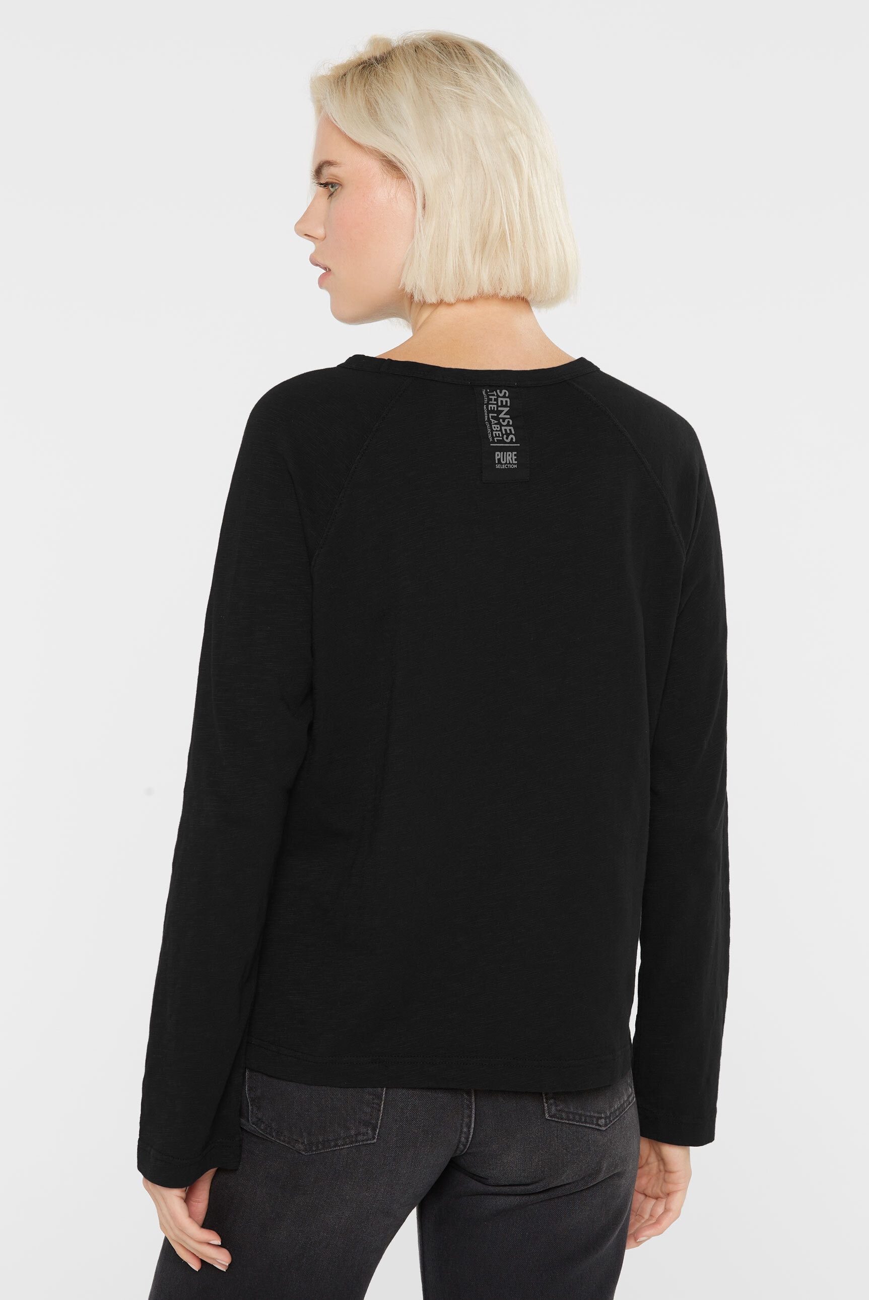 SENSES.THE LABEL Rundhalsshirt, aus Baumwolle