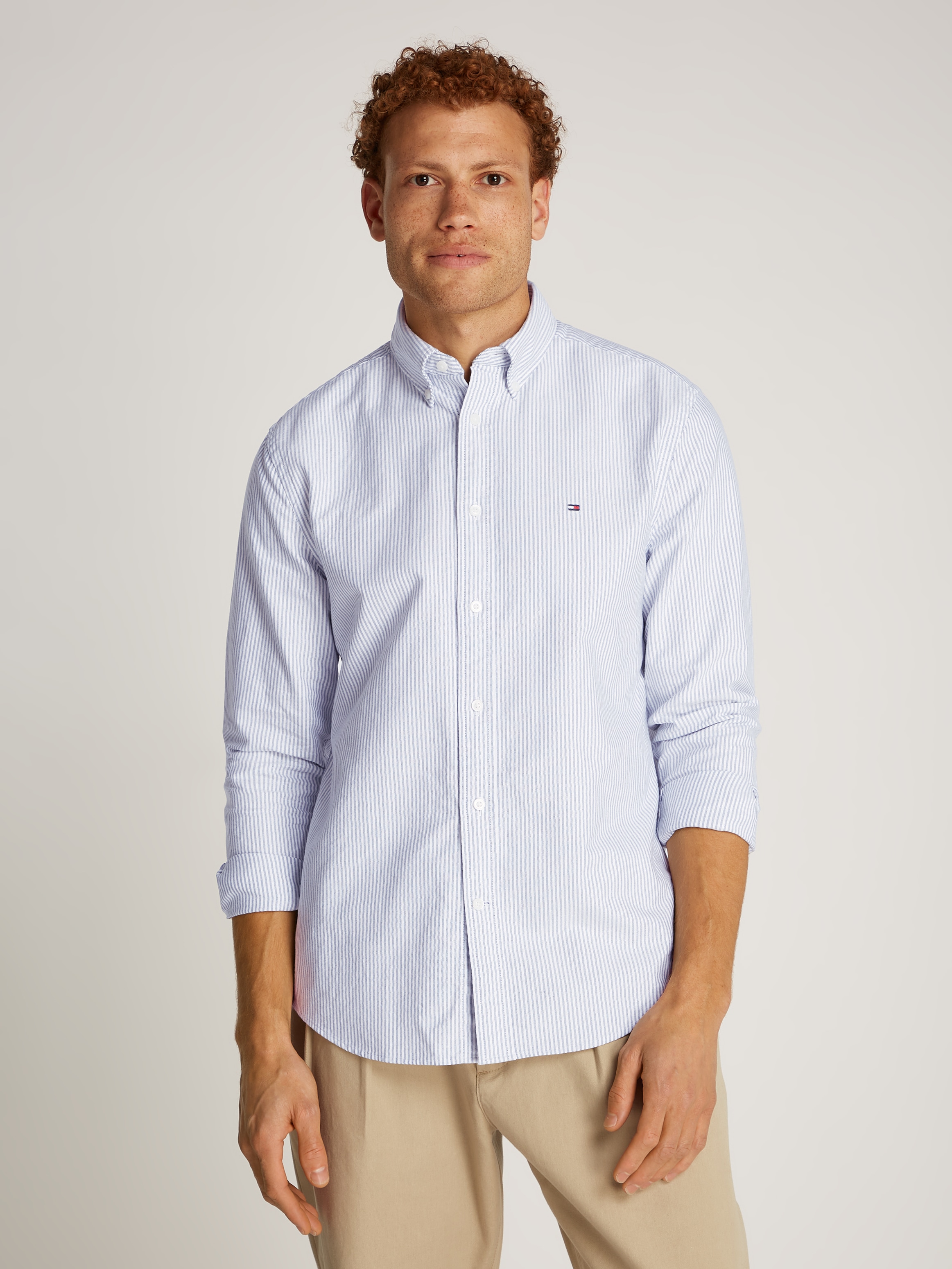 Tommy Hilfiger Langarmhemd »HERITAGE OXFORD STRIPE RF SHIRT«