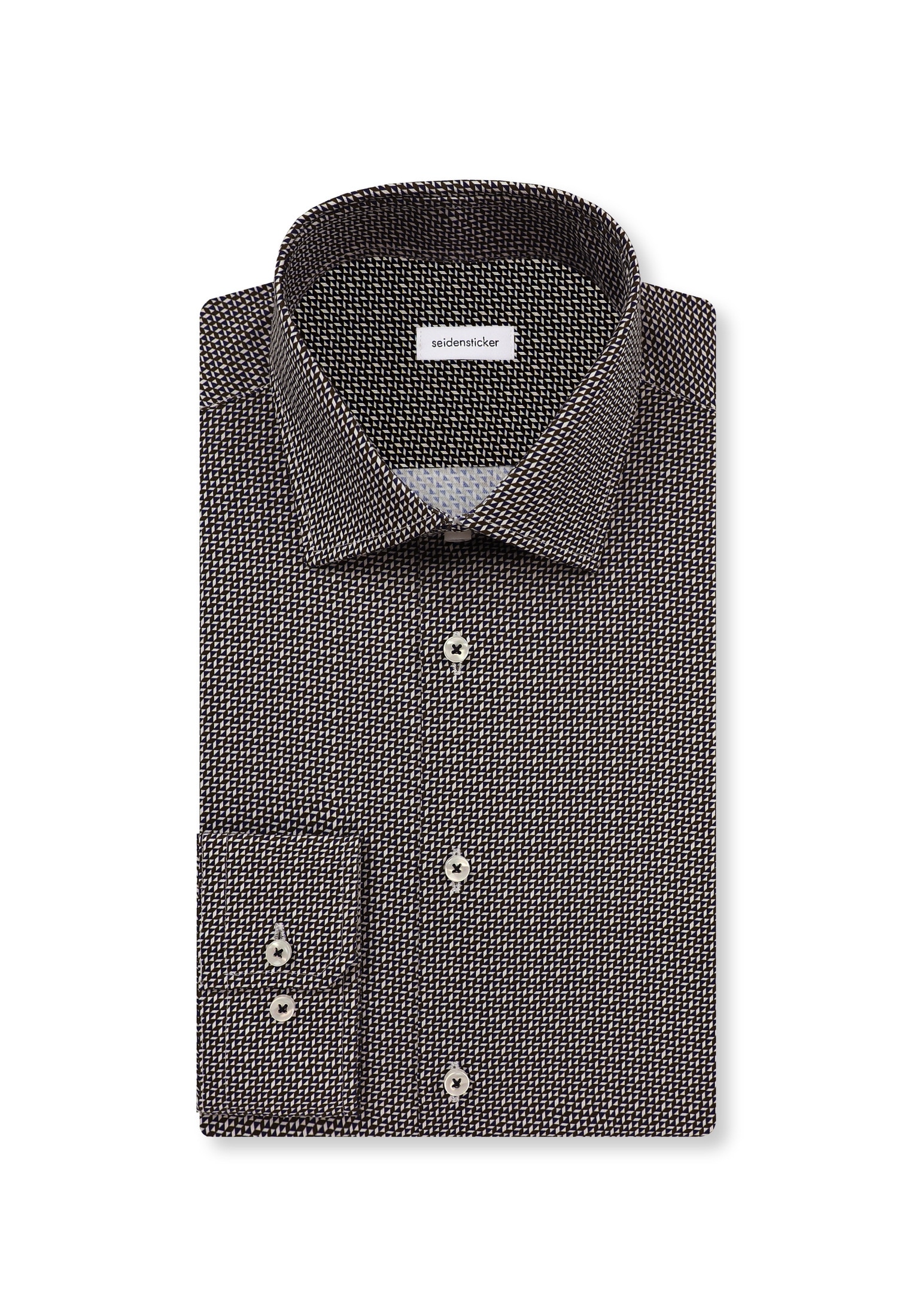 seidensticker Businesshemd »Slim« Slim 1/1 Kentkragen Druck