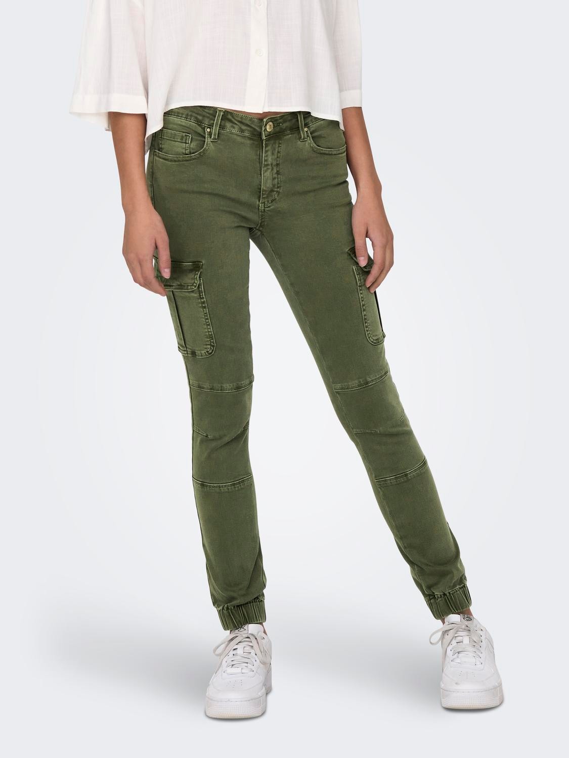 Only Damen Cargo Jeans ONLMISSOURI REG ANK LIFE - Slim Fit günstig online kaufen