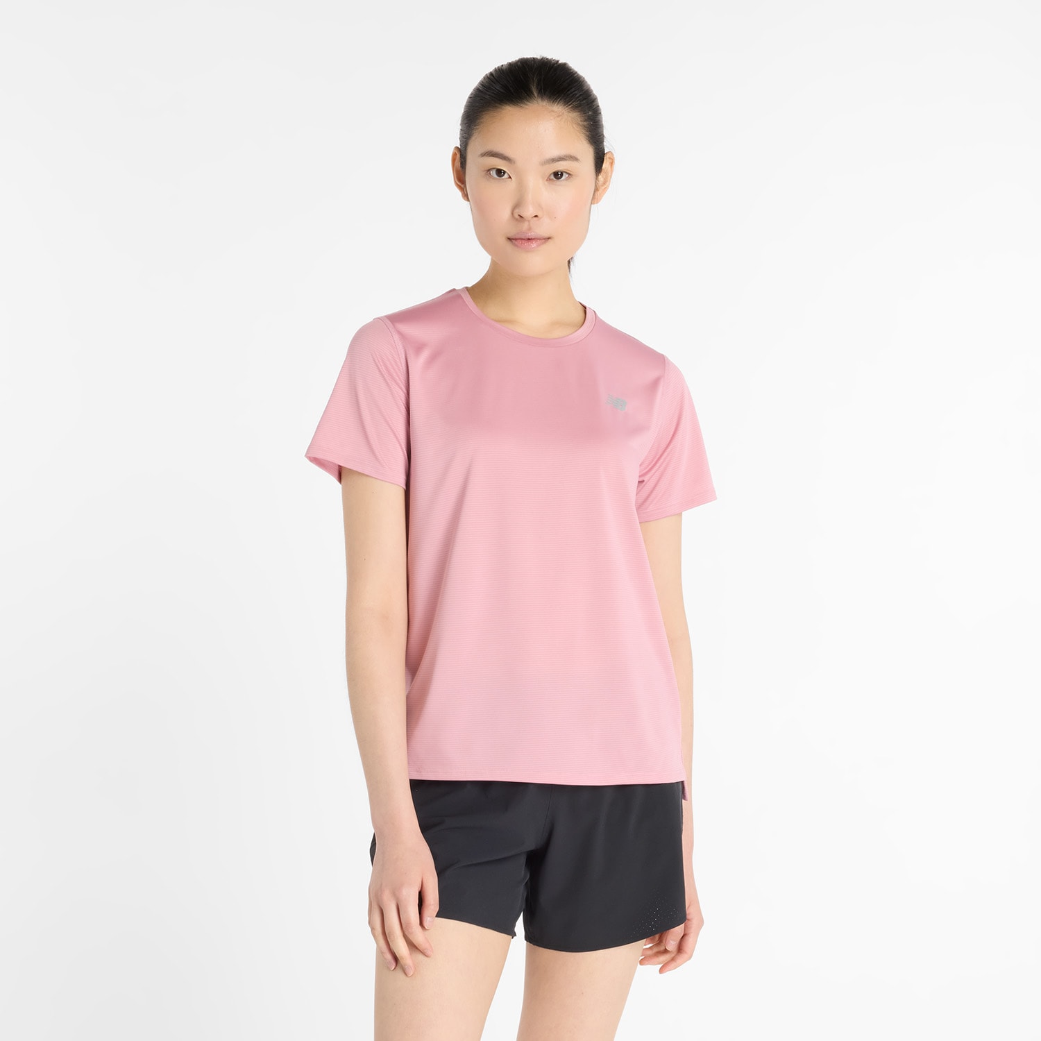 New Balance Laufshirt "Sports Essentials T-Shirt Womens TOP-36327" Regular Fit, mit eingefasster Kante am Rundhalsausschnitt, Kurzarm