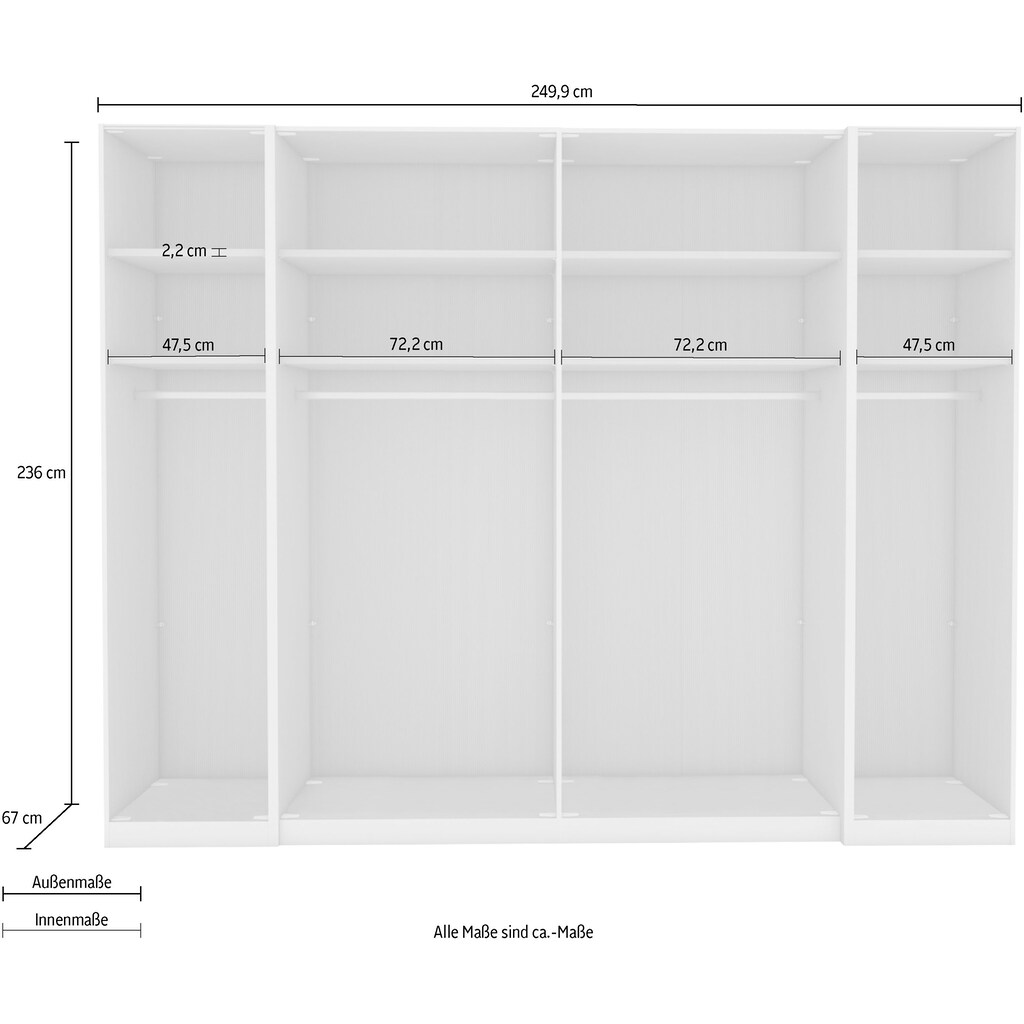 WIEMANN Dreh-/Schwebetürenschrank »Nizza«