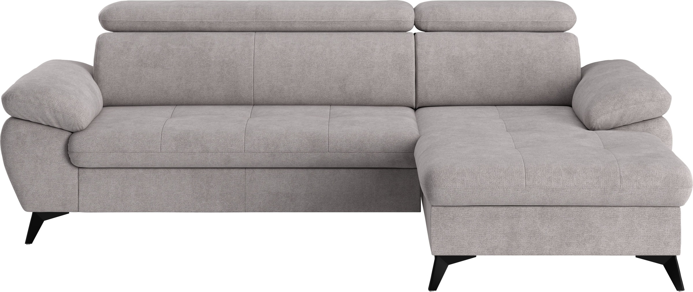 COTTA Ecksofa "Hudson L-Form, B: 261 cm" mit Kopfteilverstellung, optional günstig online kaufen