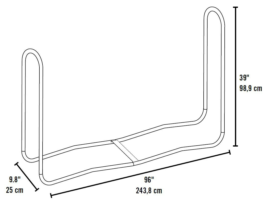 ShelterLogic Kaminholzregal »ShelterLogic«, 550 kg Traglast