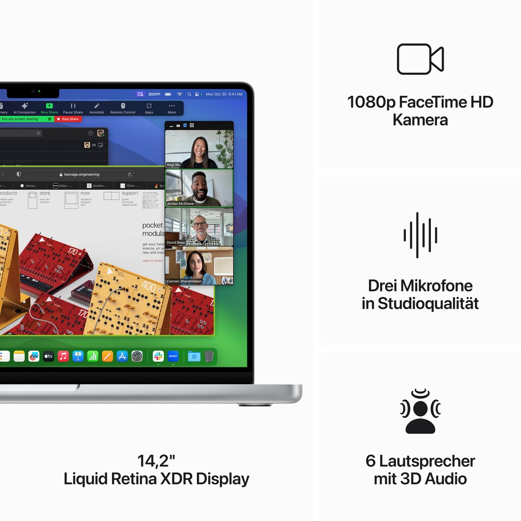 Apple Notebook »MacBook Pro 14''«, 35,97 cm, / 14,2 Zoll, Apple, M3 Max, 30-Core GPU, 2000 GB SSD