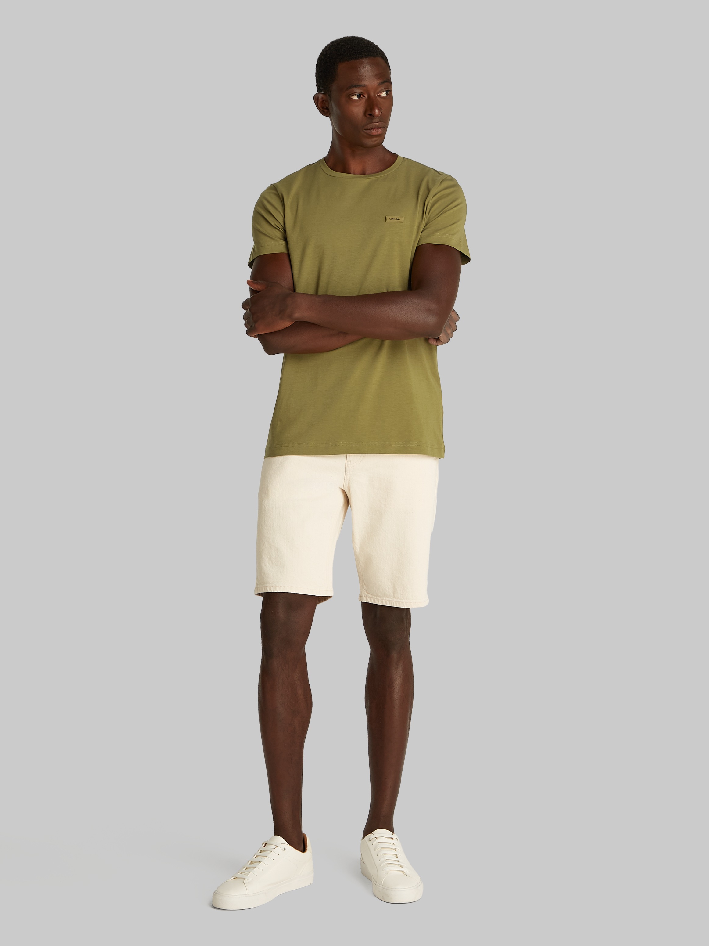 Thumbnail - Calvin Klein "STRETCH SLIM FIT T-SHIRT" mit Rundhalsausschnitt