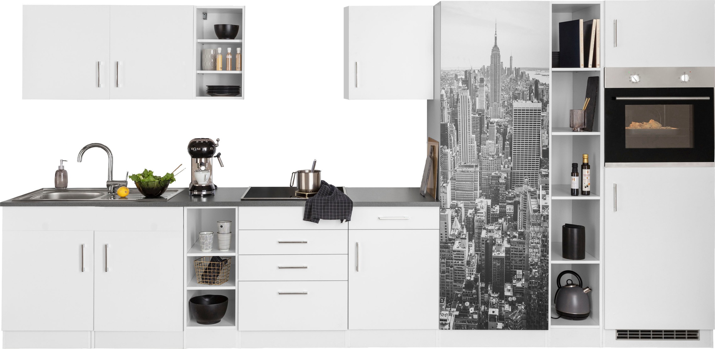 KOCHSTATION Küchenzeile "KS-Paris – Küchen mit einzigartigen Fotomotiven au günstig online kaufen