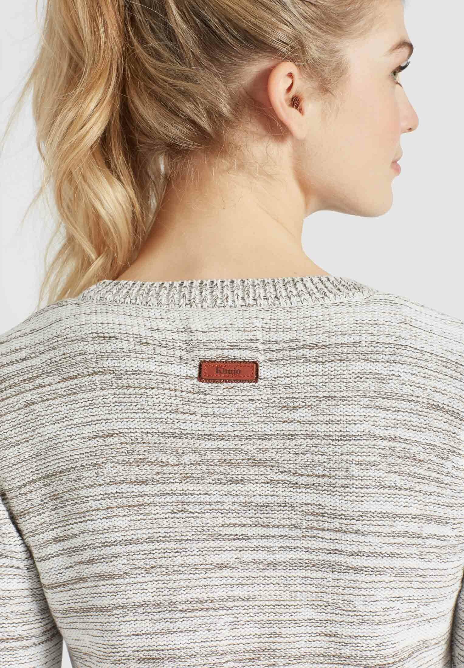 khujo Cardigan »ARIZONA«, aus meliertem Baumwollstrick