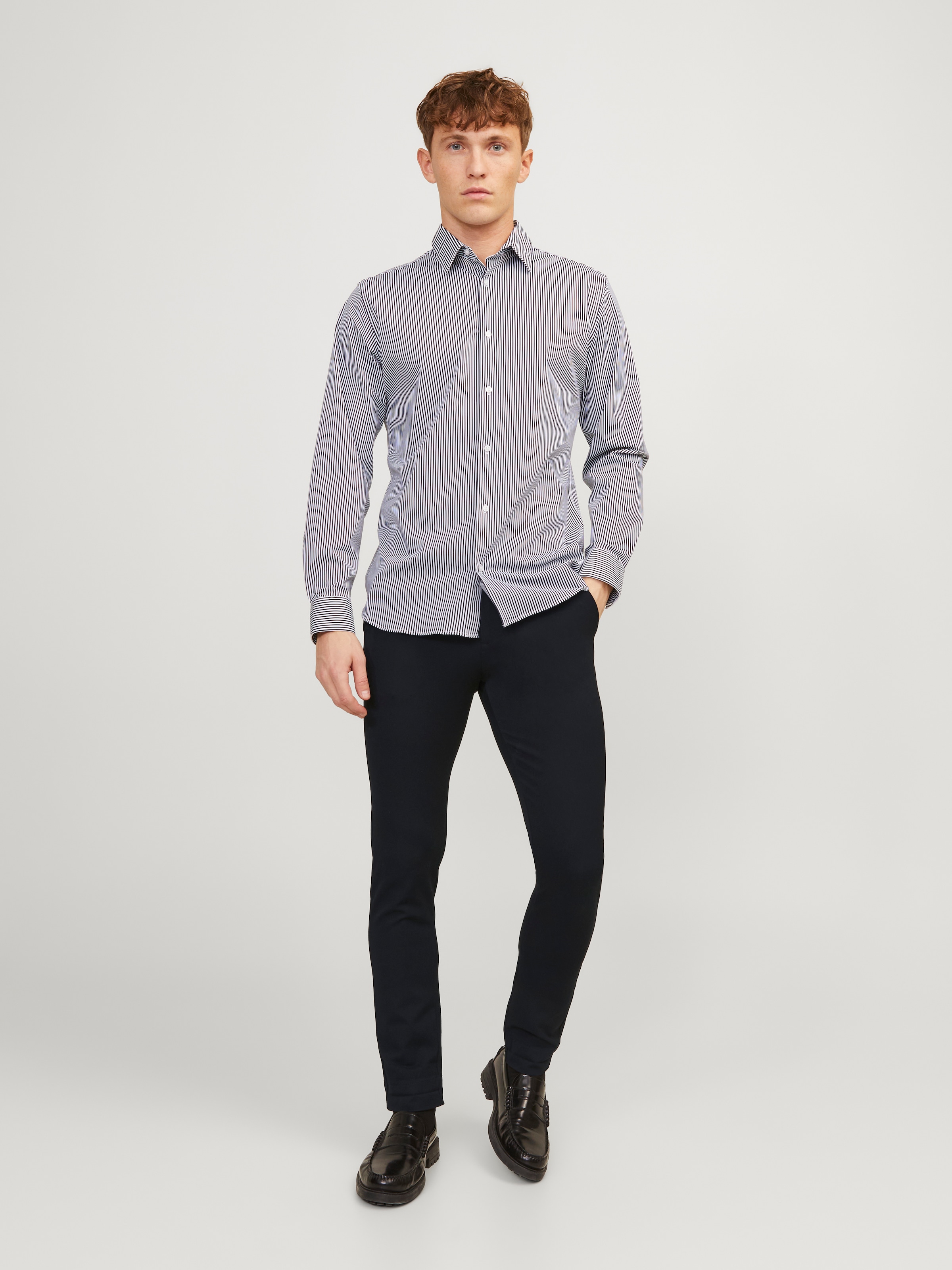 Jack & Jones Chinos »JPSTMARCO – Chinos mit Stretch für optimale Passform, Slim Fit«  unifarben, modisch, slim fit, Web
