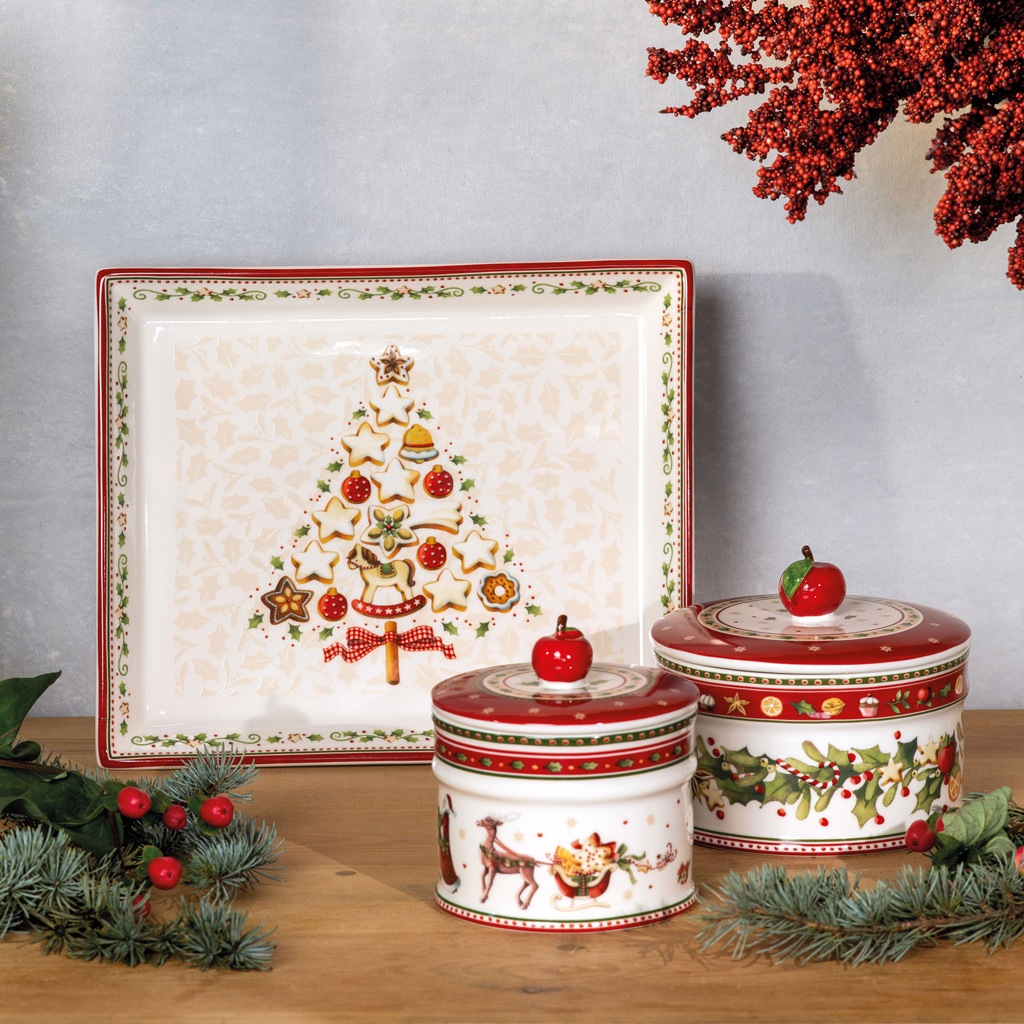 Thumbnail - Villeroy & Boch Servierplatte "Gebäckplatte Winter Bakery Delight 27,5 x 23 cm bunt"