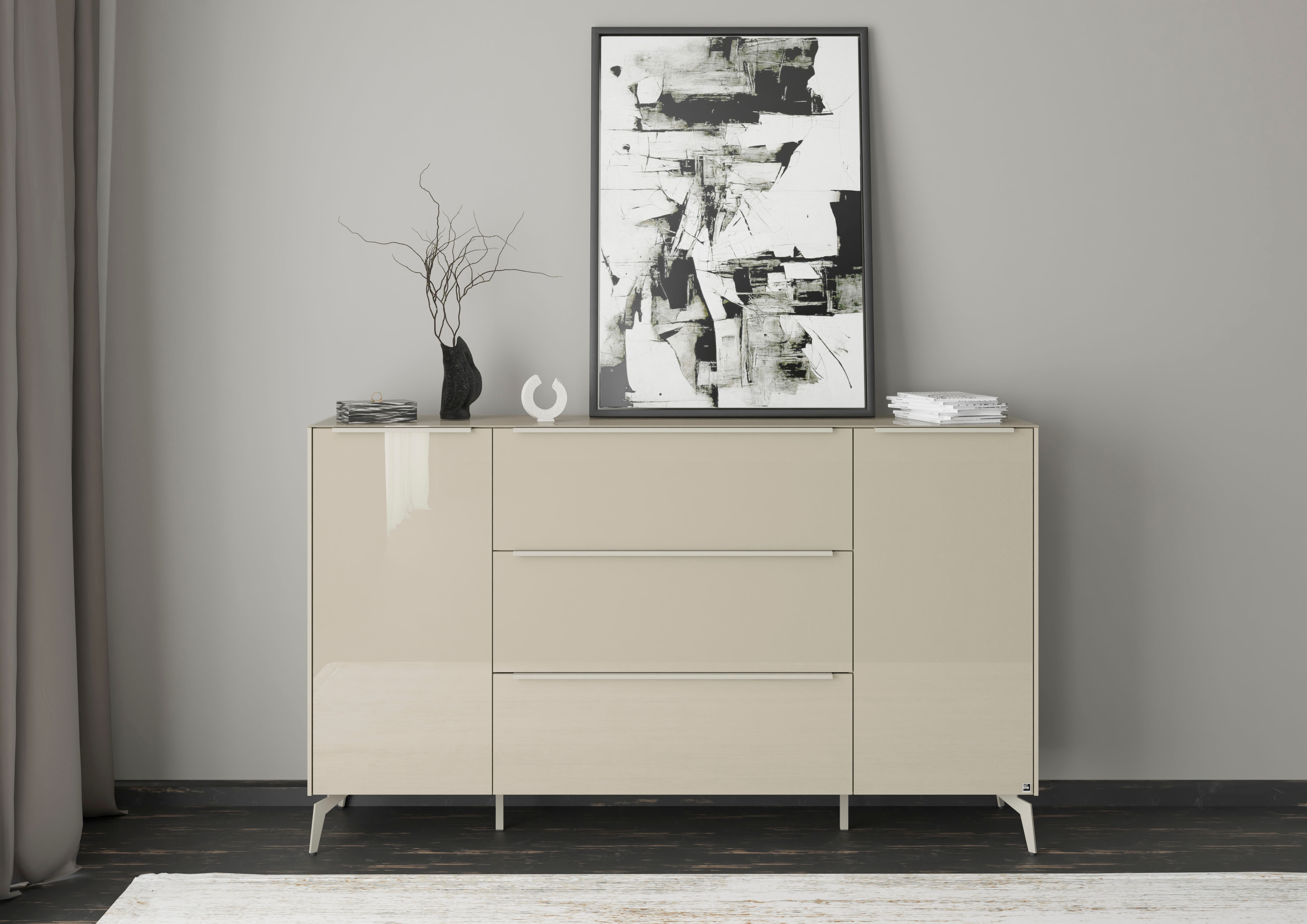 set one by Musterring Sideboard "Reno" 1 Stk. tlg. Mit Winkelfuß in diversen Farben, 109 cm Höhe & Farbauswahl
