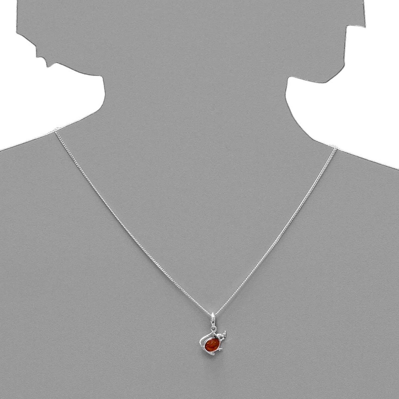 OSTSEE-SCHMUCK Kettenanhänger »- Mäuschen - Silber 925/000 - Bernstein«