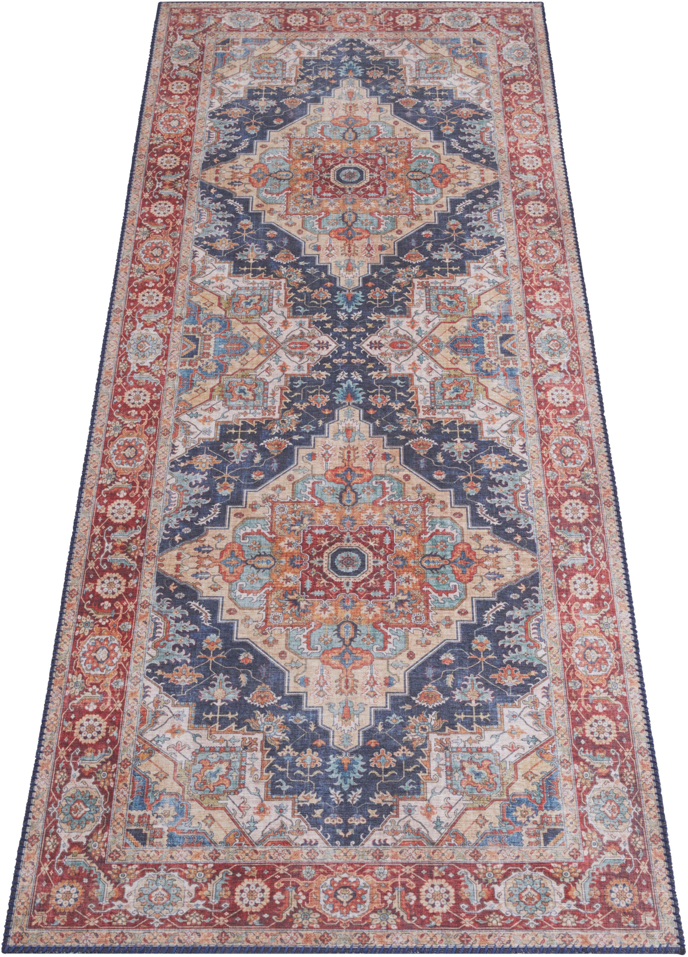 NORTHRUGS Teppich »Sylla«, rechteckig, 5 mm Höhe, Orientalisch, Läufer, Vintage, Wohnzimmer, Schlafzimmer, Esszimmer