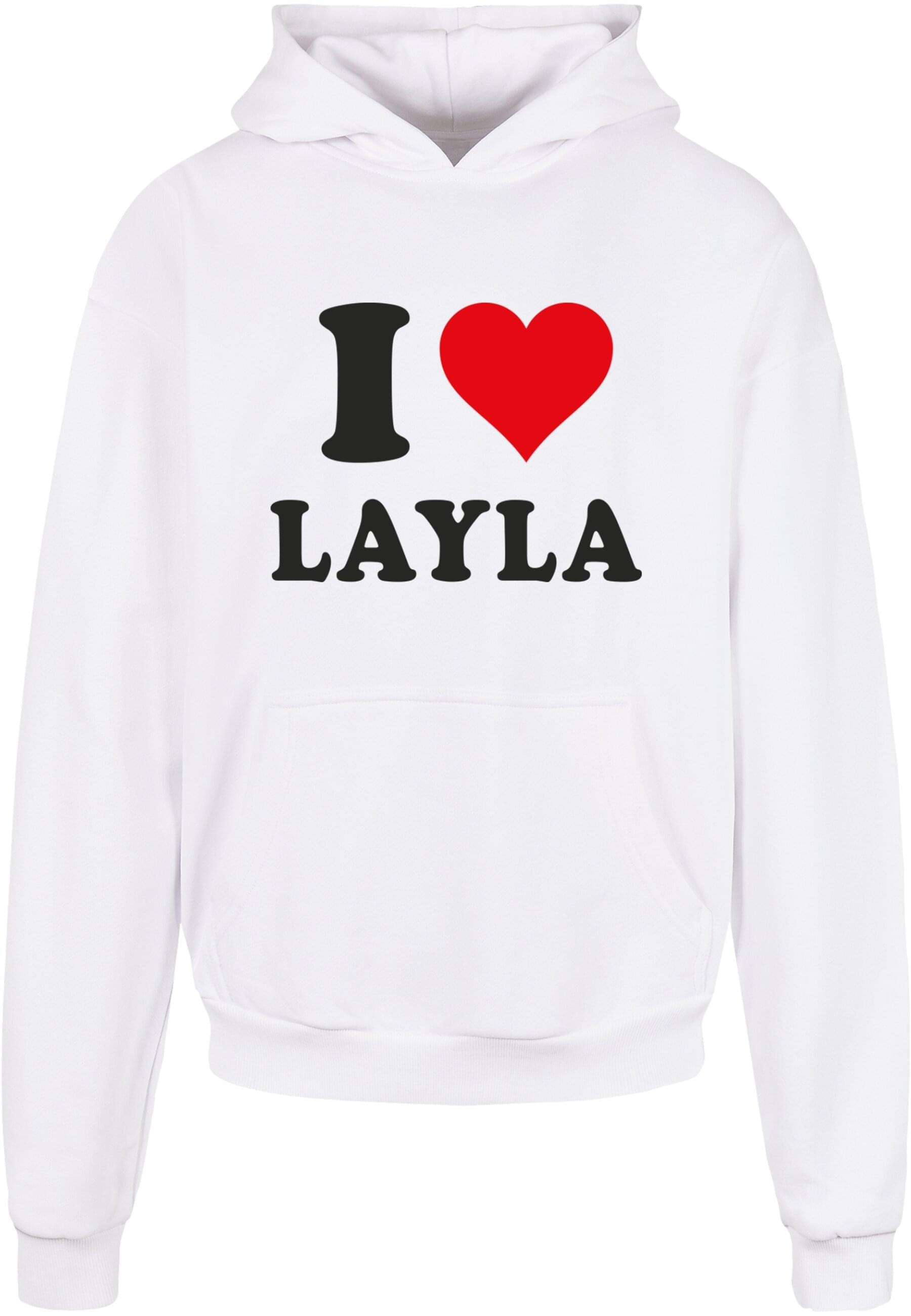 Merchcode Kapuzensweatshirt "Merchcode Herren I Love Layla Ultra Heavy Hoody"