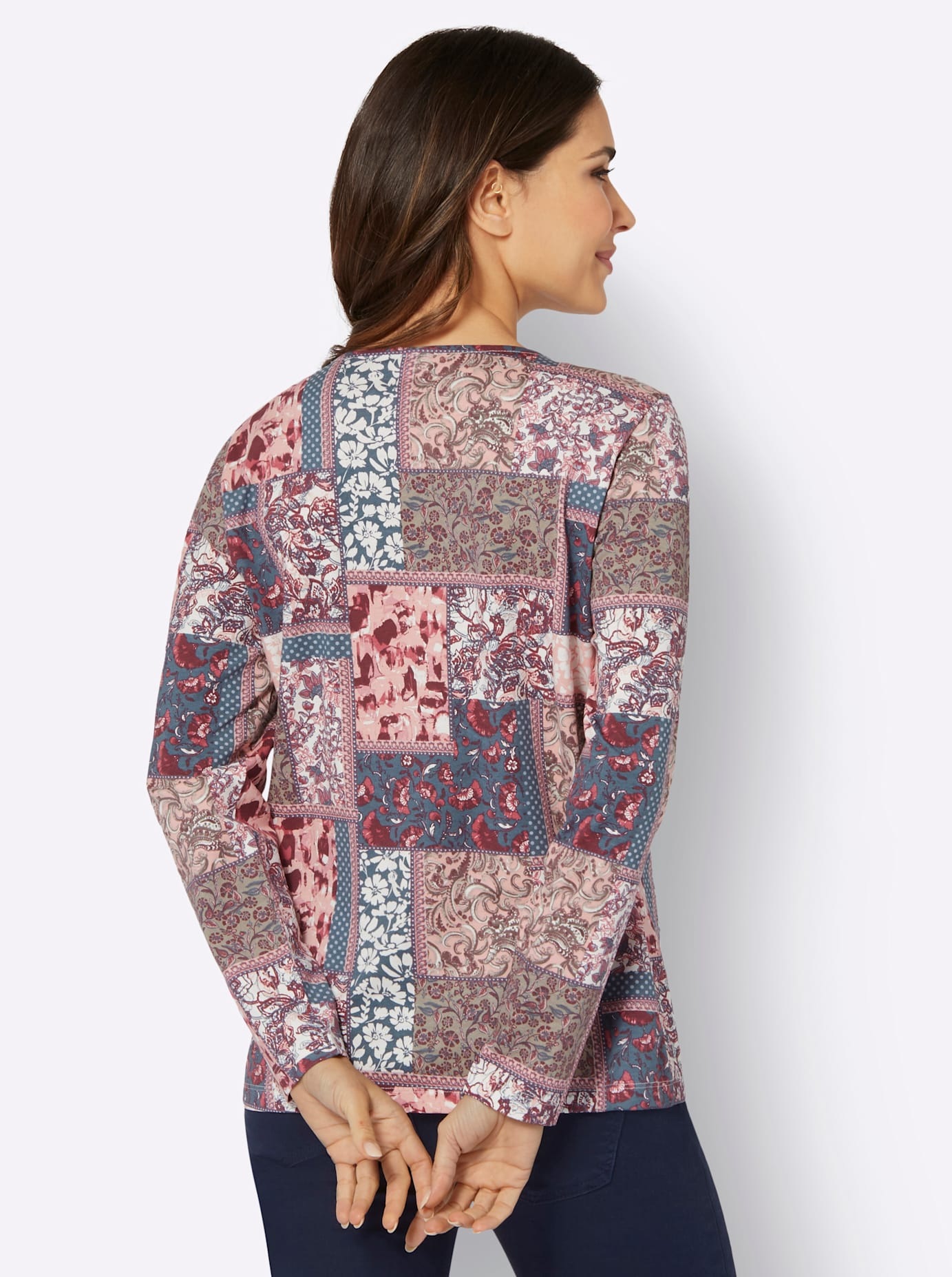 Classic Basics Damen Rundhals-Shirt Bunt Gr. 46 2