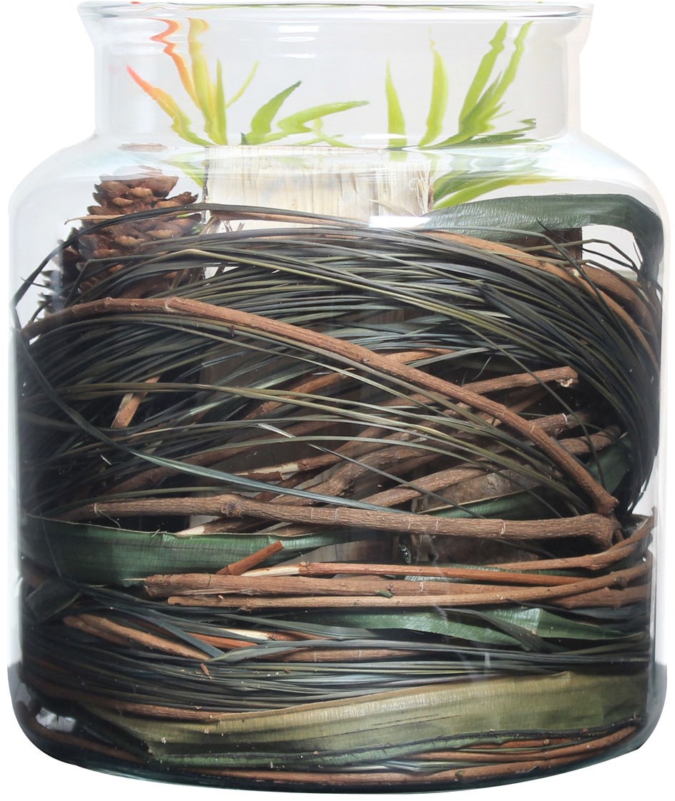 Kayoom Deko-Glas »Dekoglas Flora 810 Natural«, dekorativ, modern, vielseitig kombinierbar