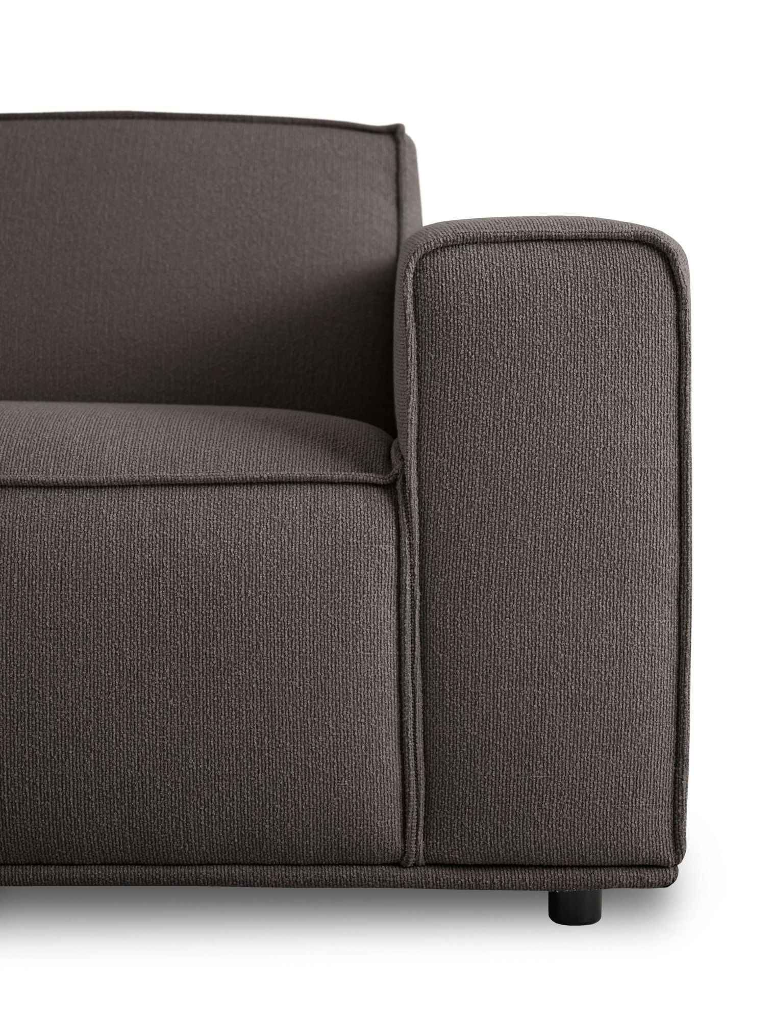 Home affaire Loveseat »Avelin, 1.5 Sitzer, 140 cm, Chenille, Struktur-Boucle«, mit Wellenunterfederung, Kedernaht, bodentief, Skandi-Design