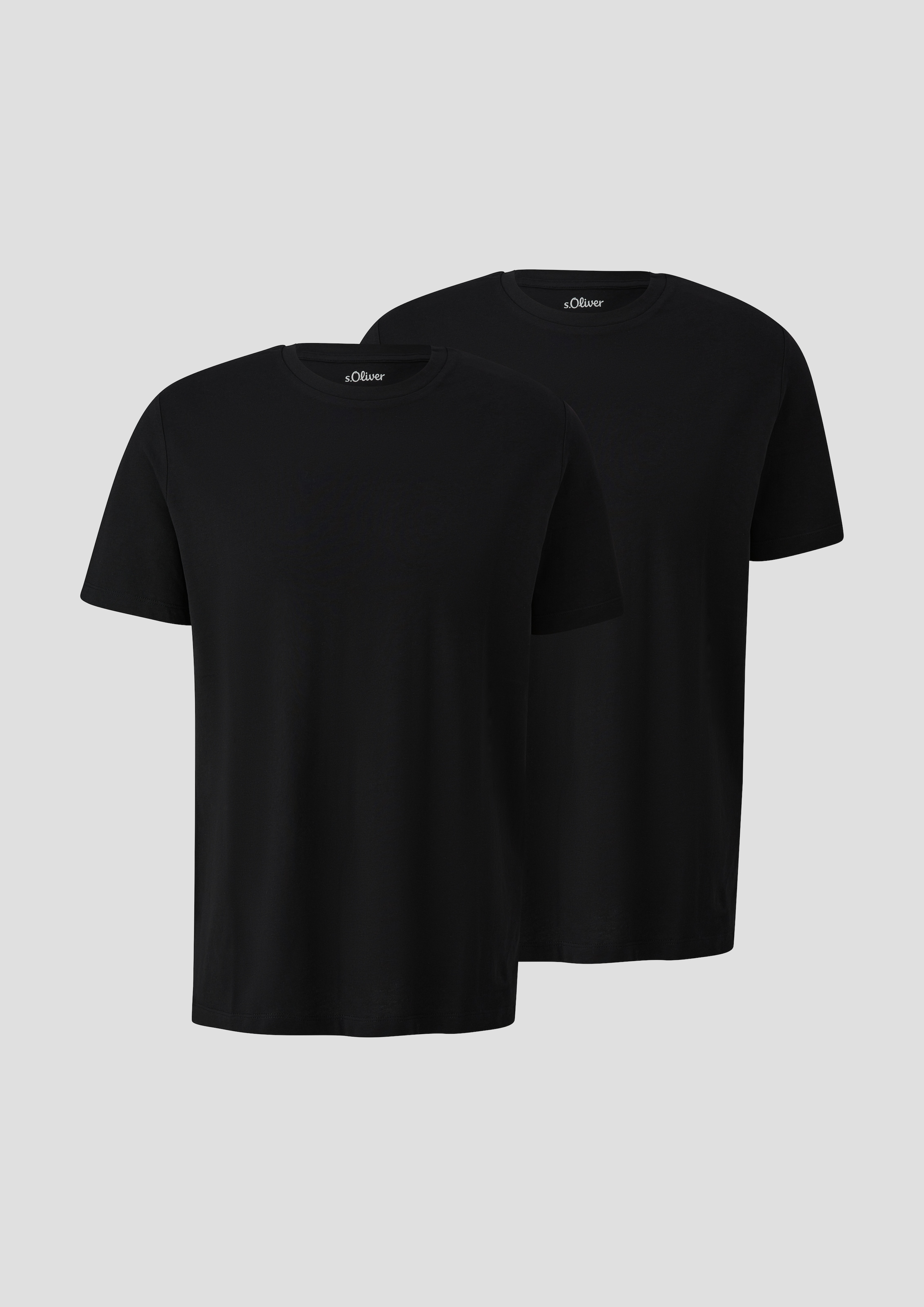 T-Shirt, (2 tlg.), unifarben - im Doppelpack