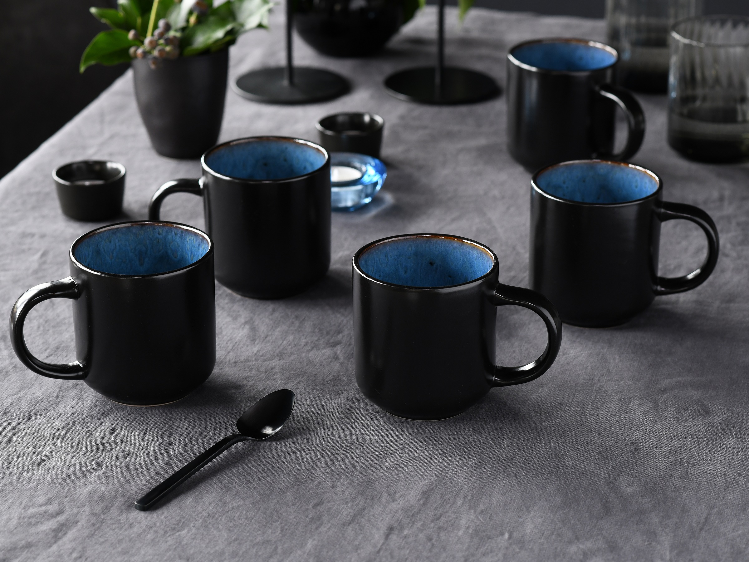 CreaTable Becher »Nordic Fjord«, (Set, 6 tlg.), Kaffeebecher, Tassen Set, 6-teilig, 285 ml