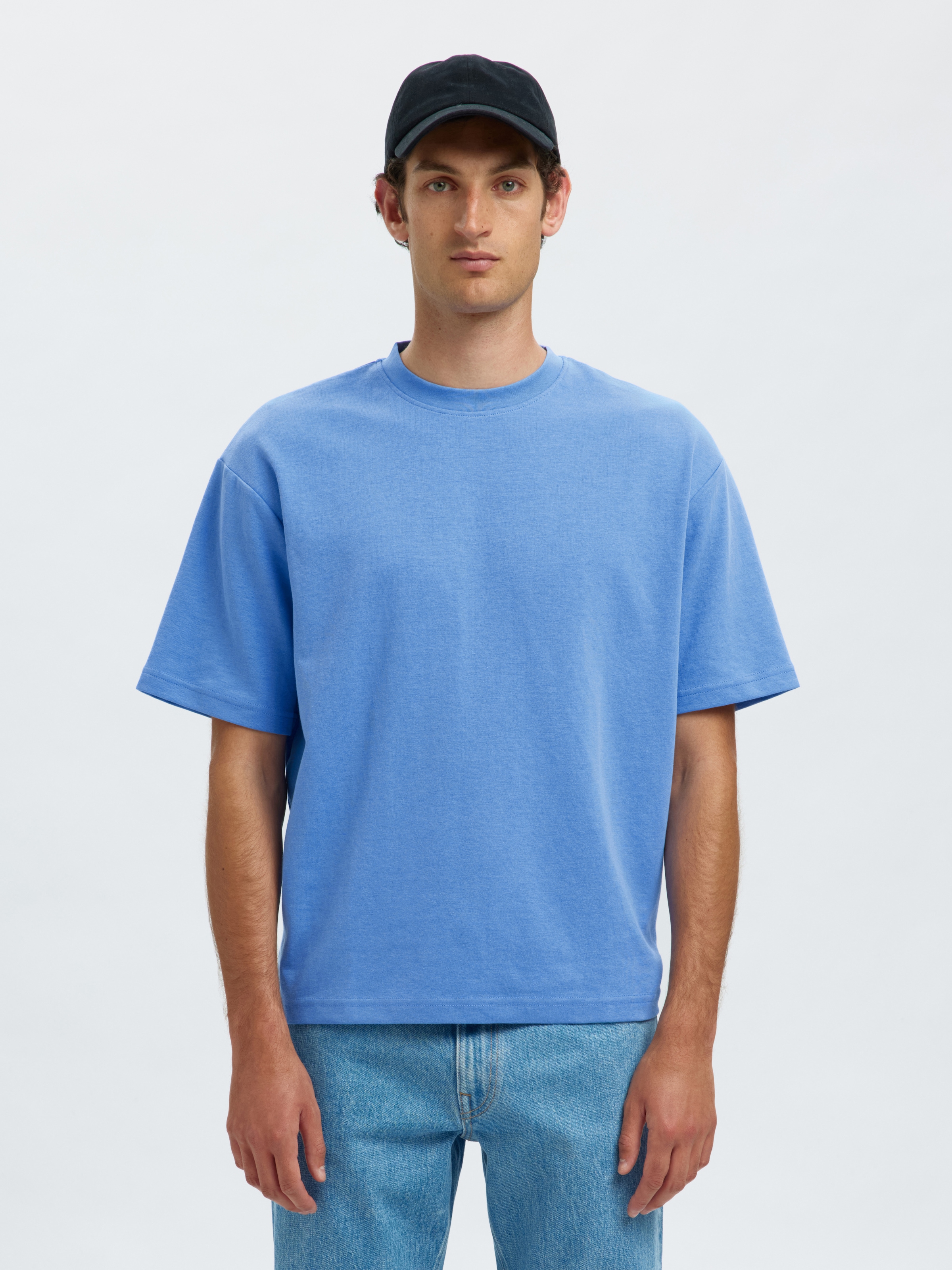 SELECTED HOMME Rundhalsshirt "SLHLOOSEOSCAR SS O-NECK TEE NOOS" günstig online kaufen