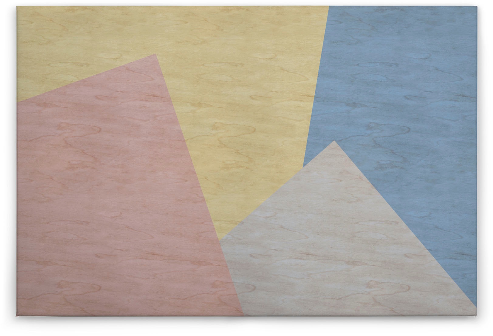 A.S. Création Leinwandbild »inlay 3«, Kunst-Abstrakt-Kinder, (1 St.), Keilrahmen Farben Bunt Grafisch Abstrakt Leinwand-Bild Wohnzimmer Wand