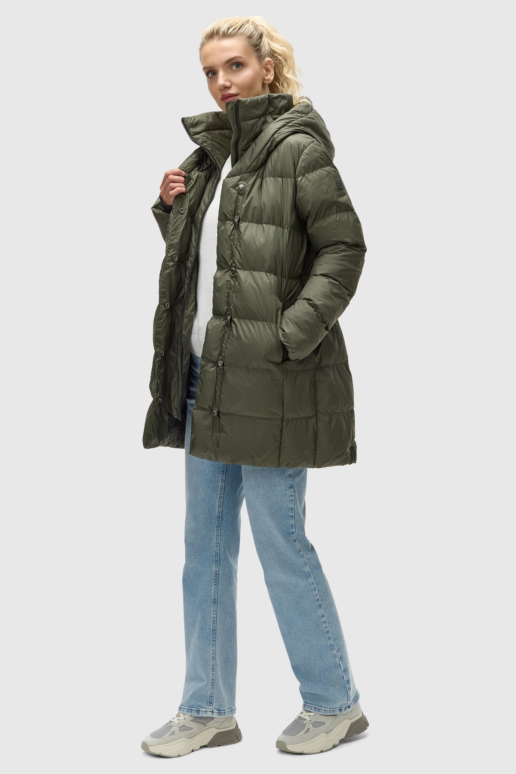 Ragwear Kurzmantel »Niara«, stylischer, gesteppter Wintermantel mit gefütterter Kapuze