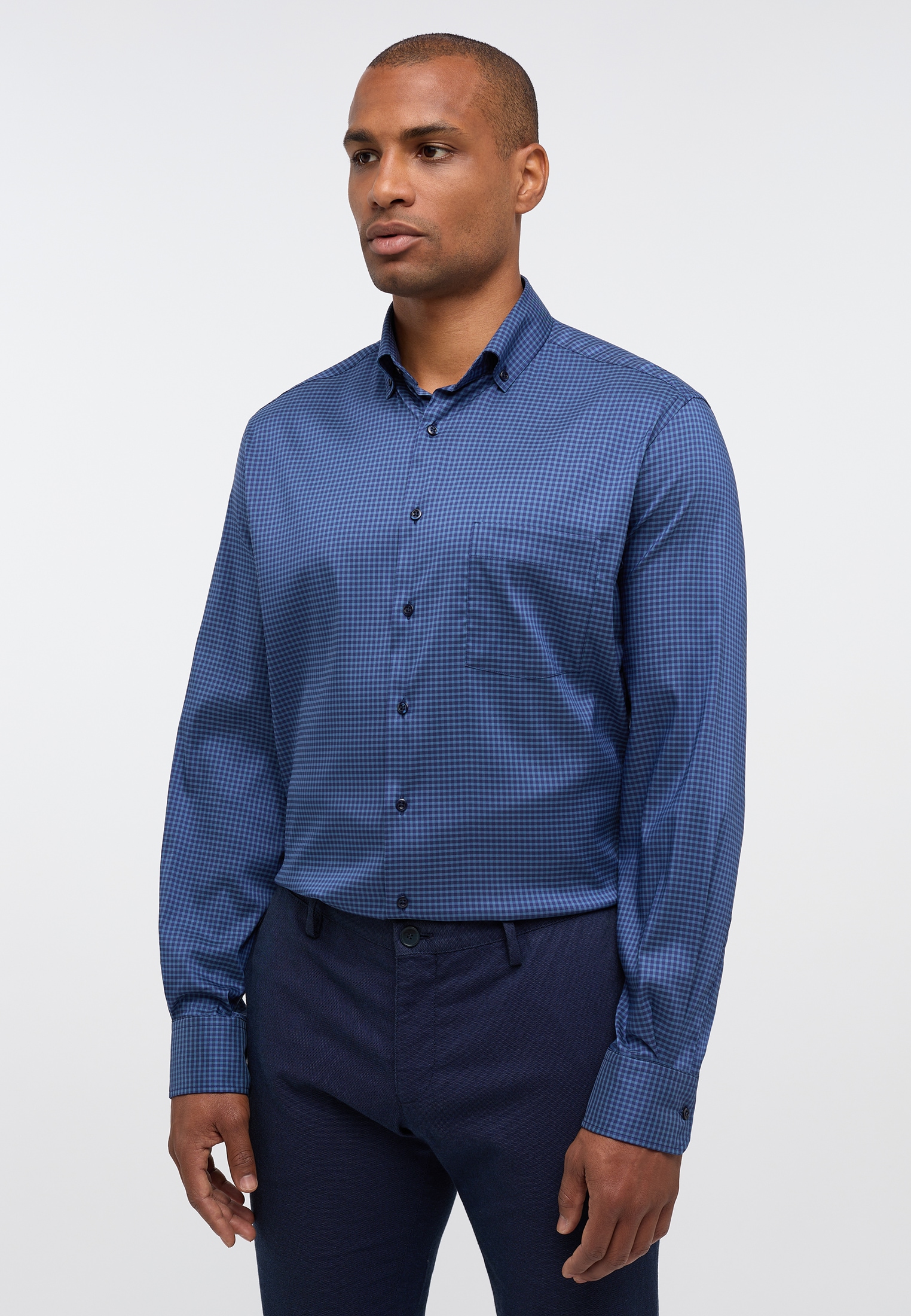 Eterna Langarmhemd "MODERN FIT" EASY IRON (bügelleicht) günstig online kaufen
