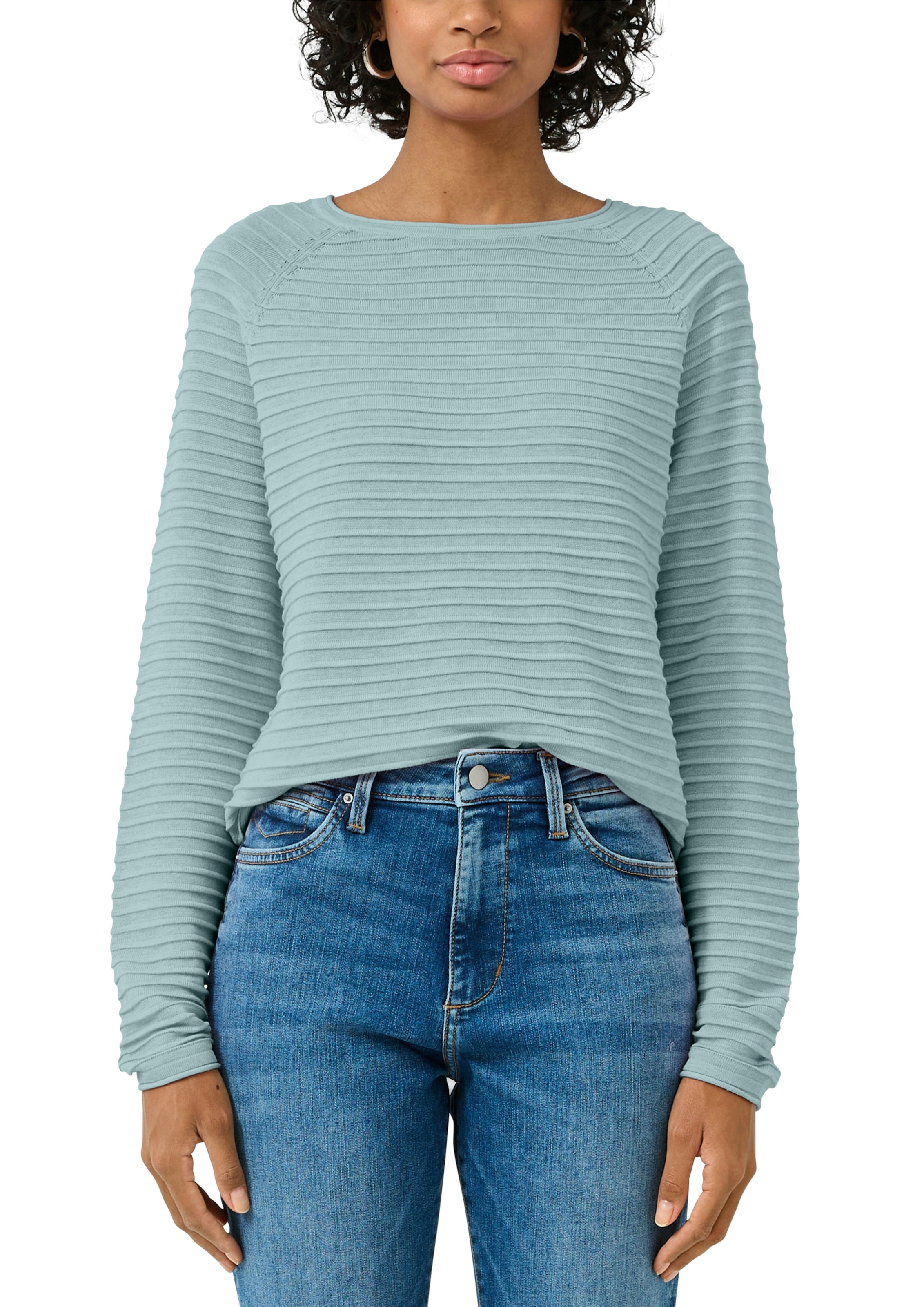 QS Strickpullover mit Strukturmuster günstig online kaufen