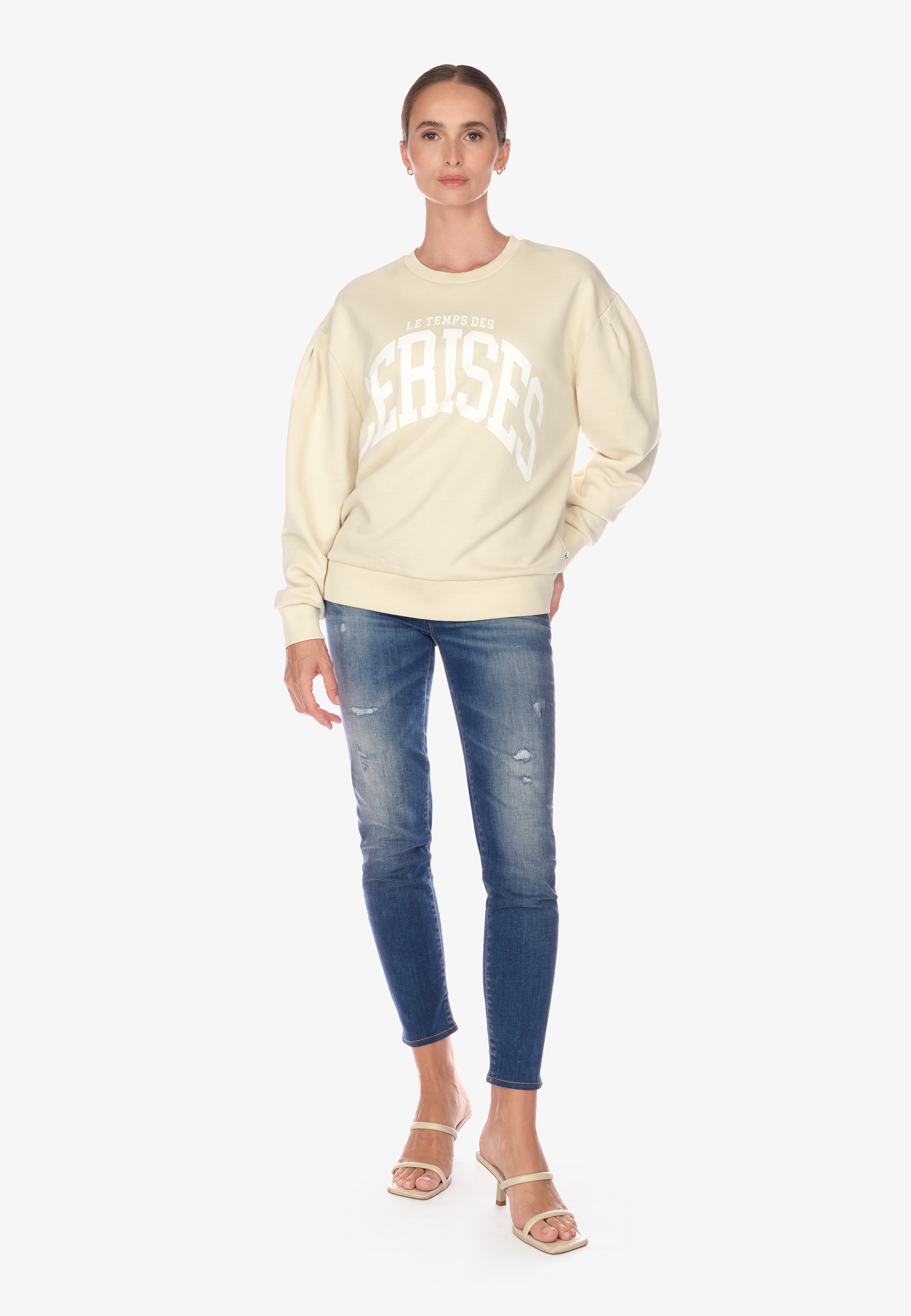 Le Temps Des Cerises Strickpullover »GYPSOPH«, mit stylischem Frontprint