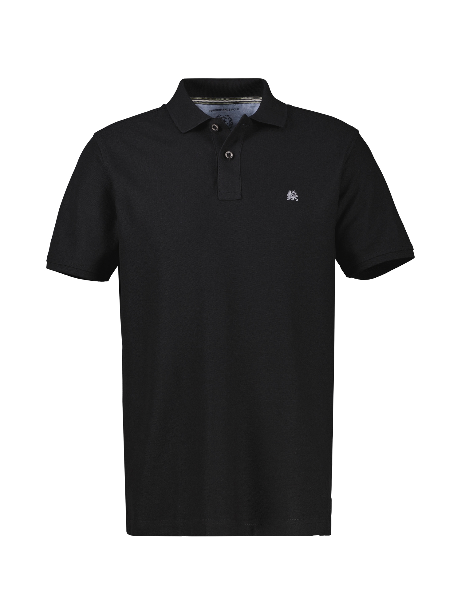 Poloshirt LERROS "Poloshirt mit COOL & DRY in GROSSEN GRÖSSEN", Herren, Gr. 3XL, schwarz, 60% Baumwolle, 40% Polyester, ohne Ausschnitt, Shirts, Übergröße, Feuchtigkeitsregulierend, angenehm kühl, Pflegeleicht