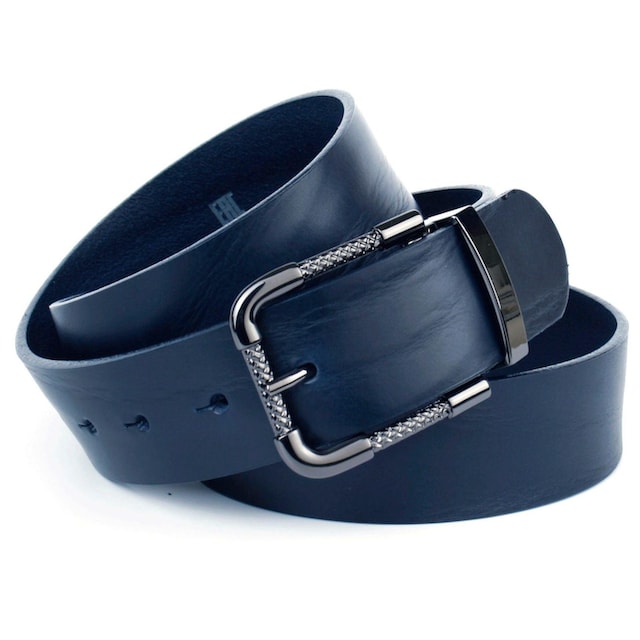 Anthoni Crown Ledergürtel, Vollledergürtel in dunkelblau kaufen | BAUR