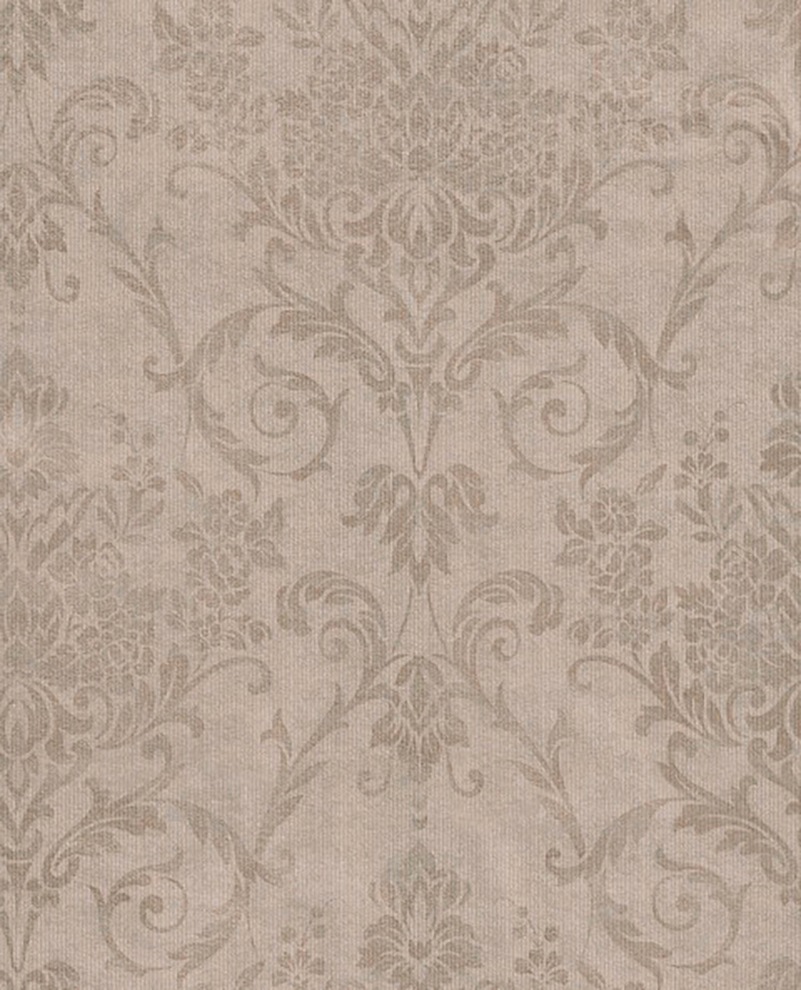 Superfresco Easy Vliestapete "Versailles" geblümt glatt Taupe - 10m x 52cm