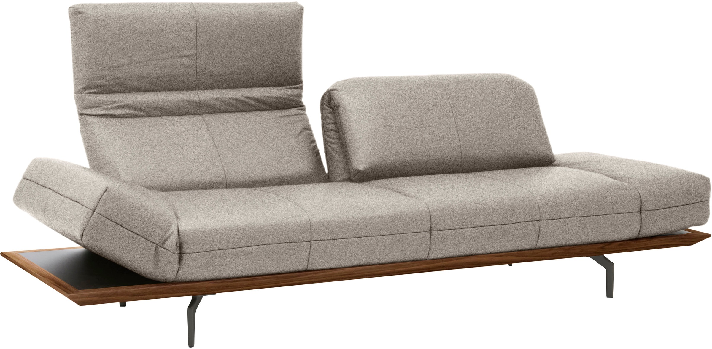 Creation BY ROLF BENZ 3-Sitzer »CR.420, Designsofa, Loungesofa«, in 2 Qualitäten, Holzrahmen in Eiche Natur oder Nußbaum, Breite 232 cm