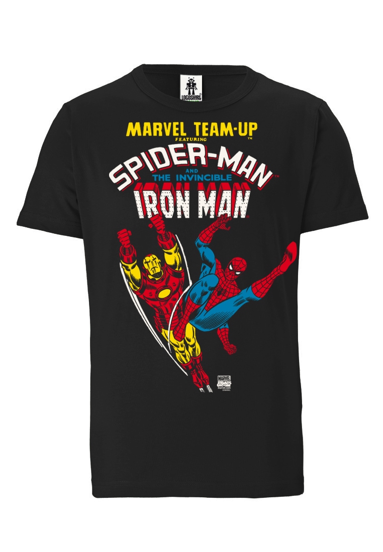 LOGOSHIRT T-Shirt »Marvel - Spider-Man & Iron Man«, mit Spiderman und Iron Man-Druck