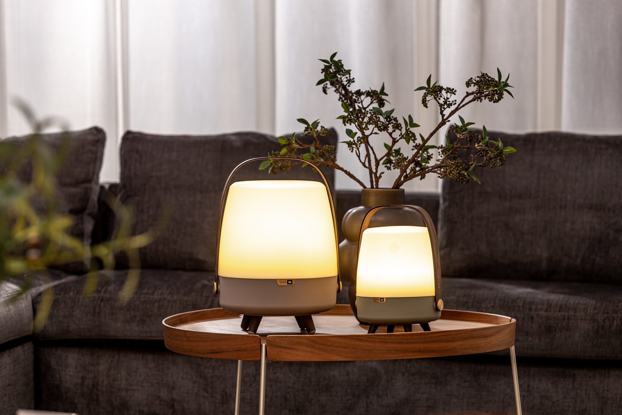 kooduu LED Tischleuchte »Lite-up Play JBL«, 1 flammig, Leuchtmittel LED-Modul | LED fest integriert, LED Dekolicht, Lautsprecherleuchte