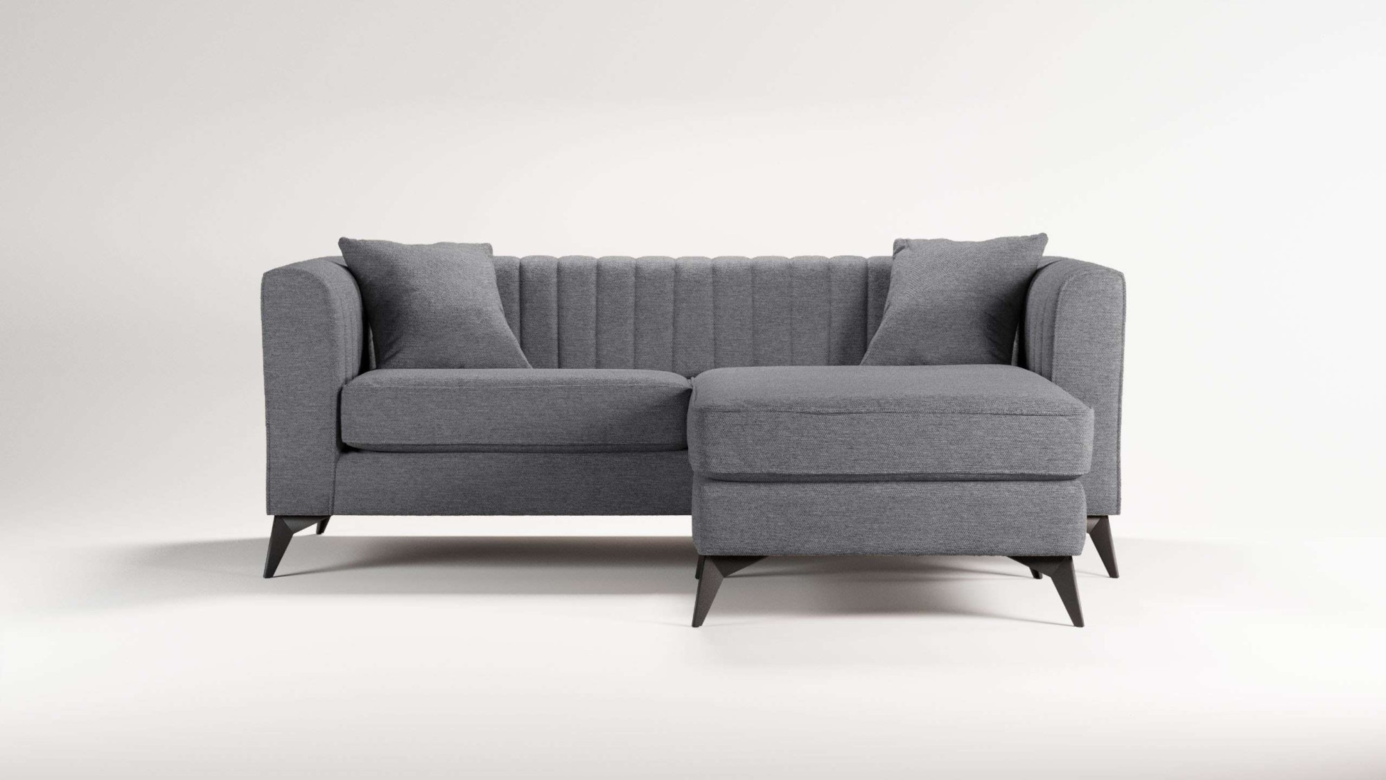 Places of Style Ecksofa "MATTHEW L-Form ideal für kleine Räume, Maße B/T/H: günstig online kaufen