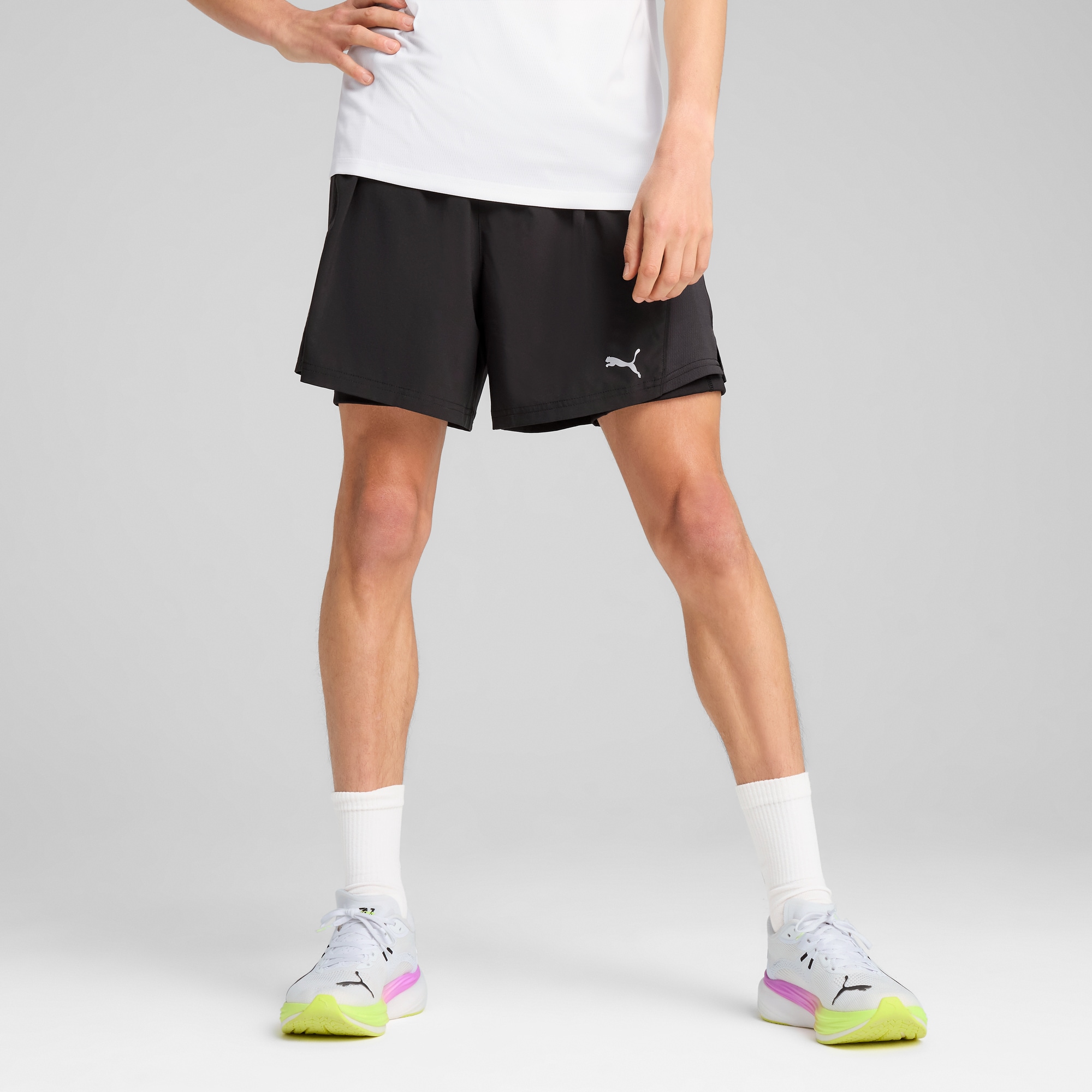 Puma Laufshorts "M Run Velocity 2IN1 Short" Mit DryCELL Technologie, Mit Einschub-Handytasche, Slim Fit