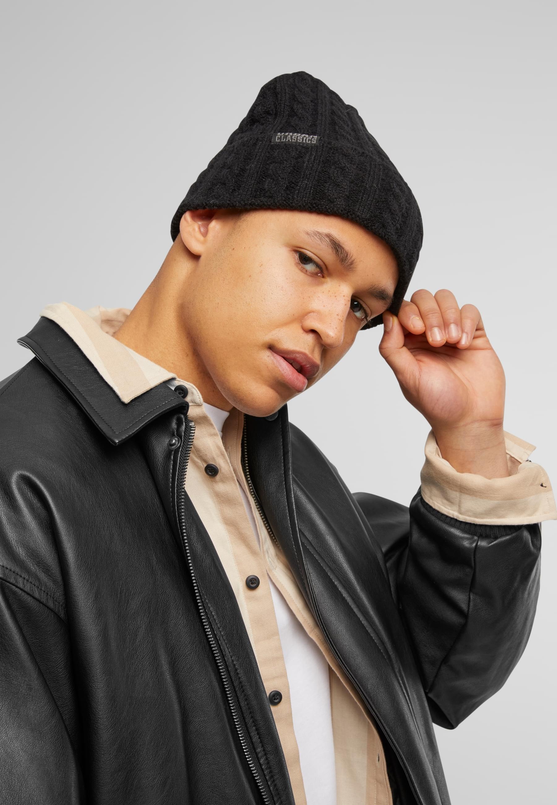 URBAN CLASSICS Beanie »Urban Classics Unisex Cable Knit Beanie«, (1 St.)
