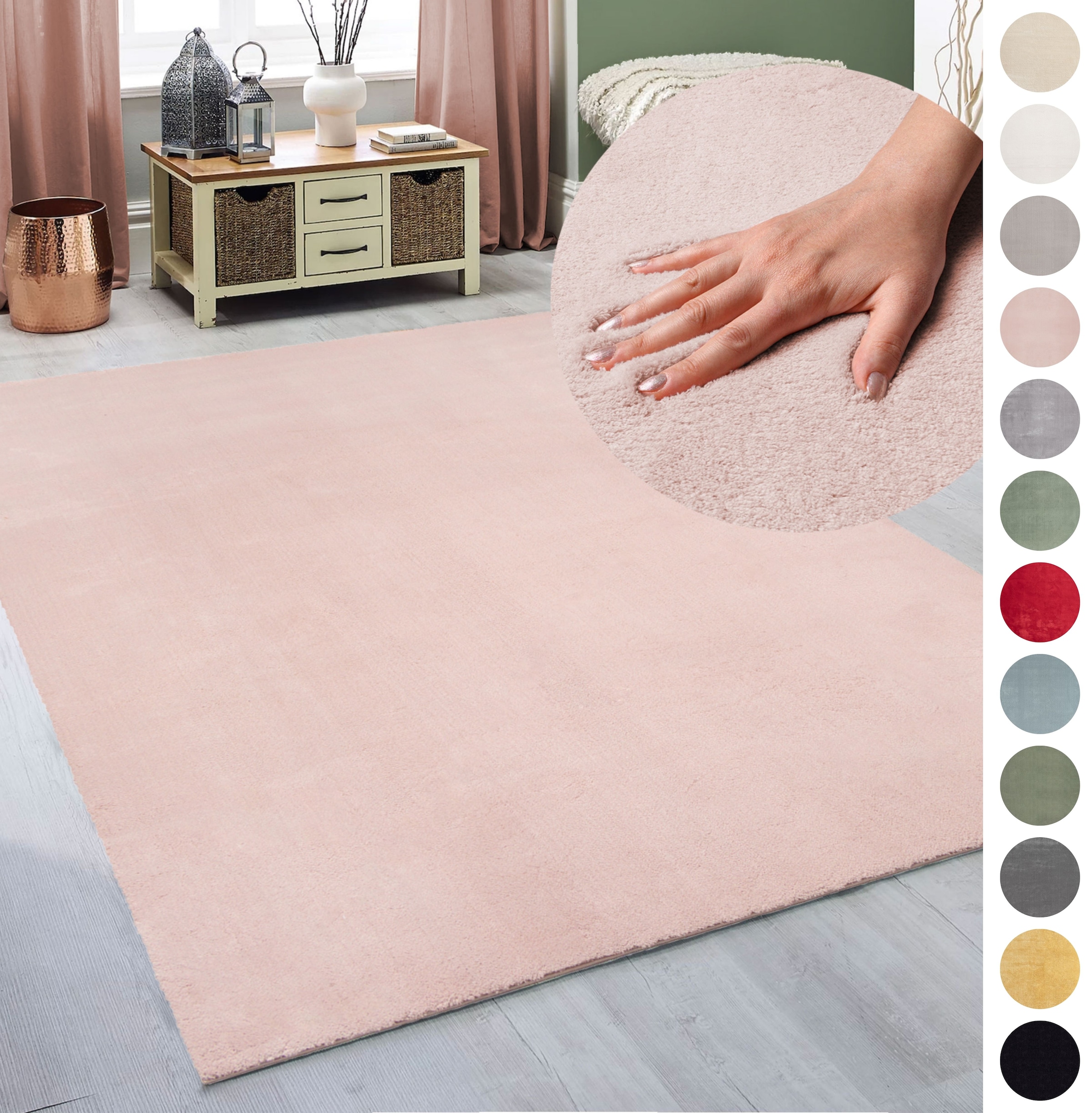 my home "Arabell, Kunstfellteppich, Felloptik, waschbar," rechteckig 16 mm günstig online kaufen