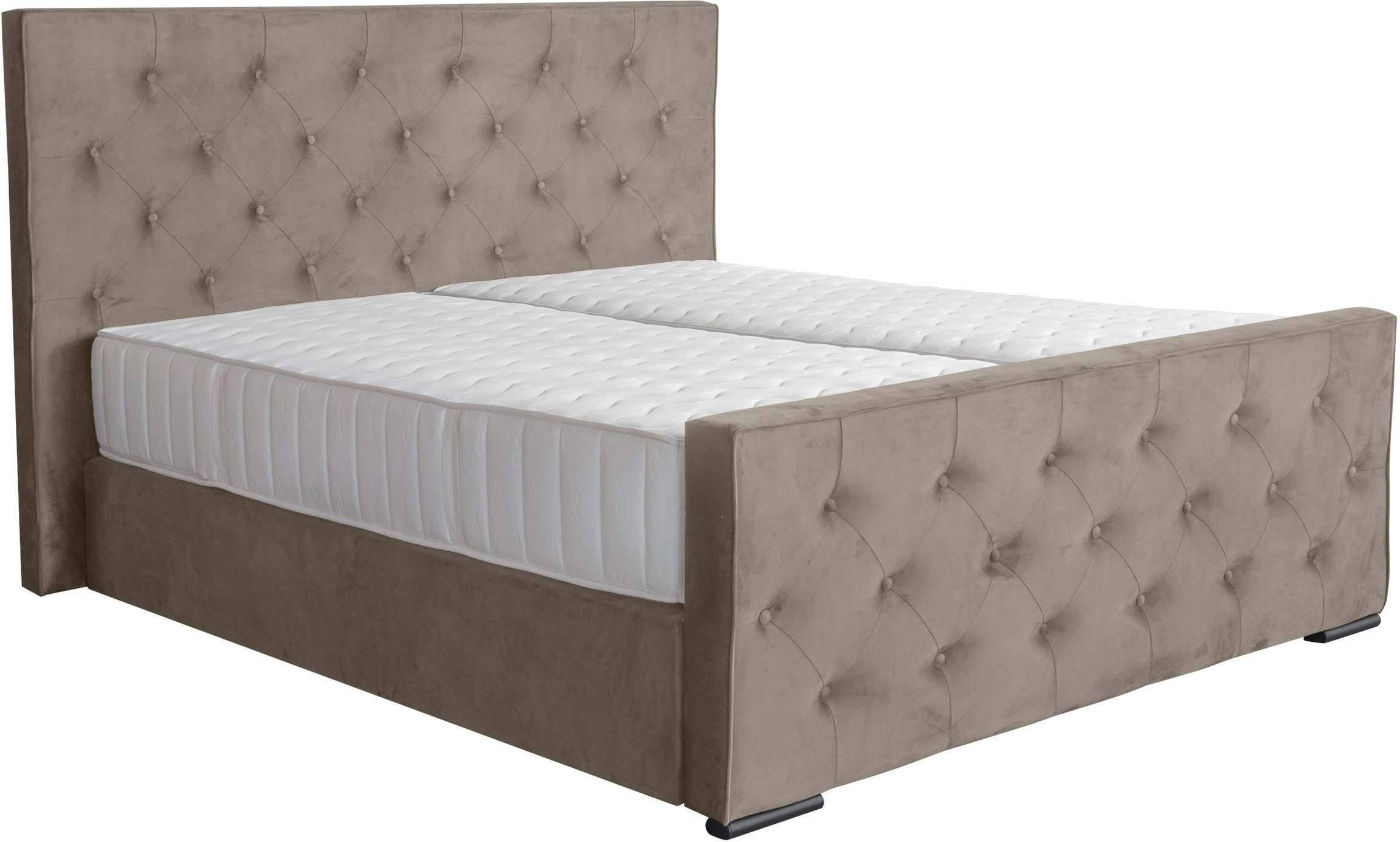 COLLECTION AB Boxspringbett »Florence erhältlich in der Breite 180cm«, inkl. Bettkasten und King-Matratzen (28cm) in H3