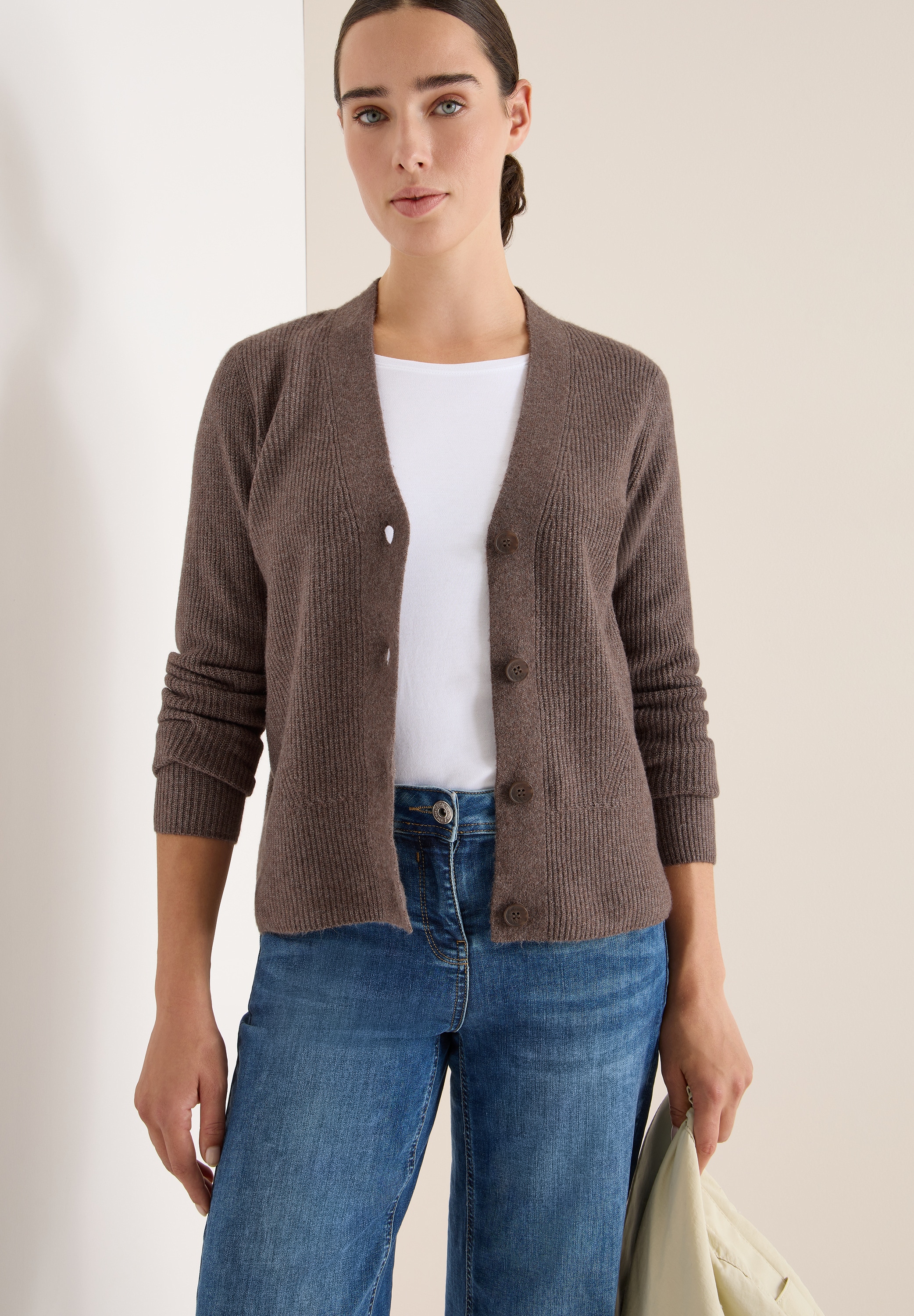 Cecil Cardigan mit Strukturdetail und Knopfleiste günstig online kaufen