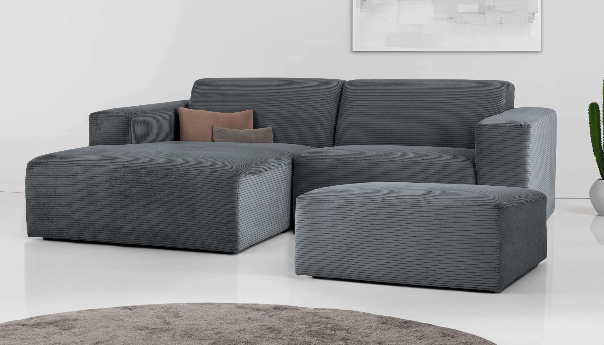 INOSIGN Ecksofa "Koa,228cm, L-Form, Modulsofa, Webstoff, Cord", Designsofa, günstig online kaufen