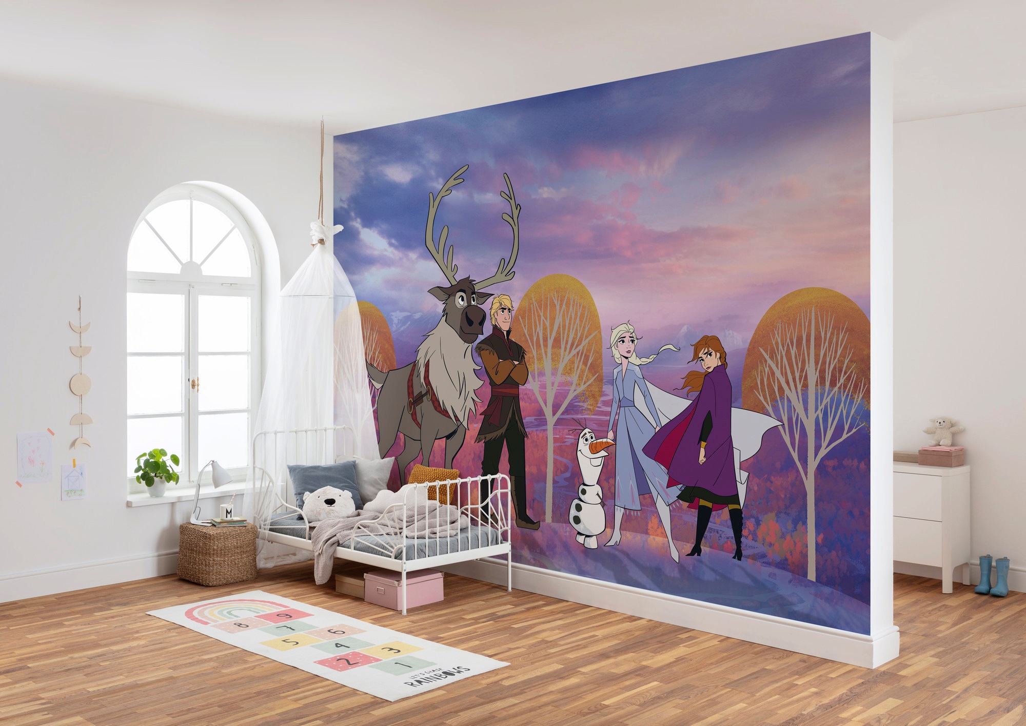 Komar Vliestapete "Digitaldruck Vlies - Frozen Autumn Forest - Größe 400 x 280 cm" bedruckt glatt Kinderzimmer