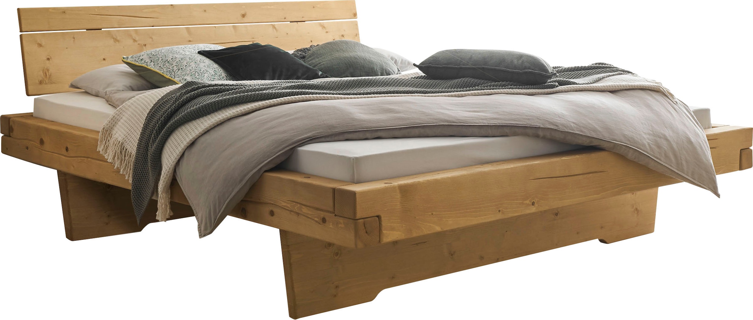 Schlafkontor Massivholzbett "Rusa", Fichte in 180x200 cm, optional mit Bettschubkästen erhältlich