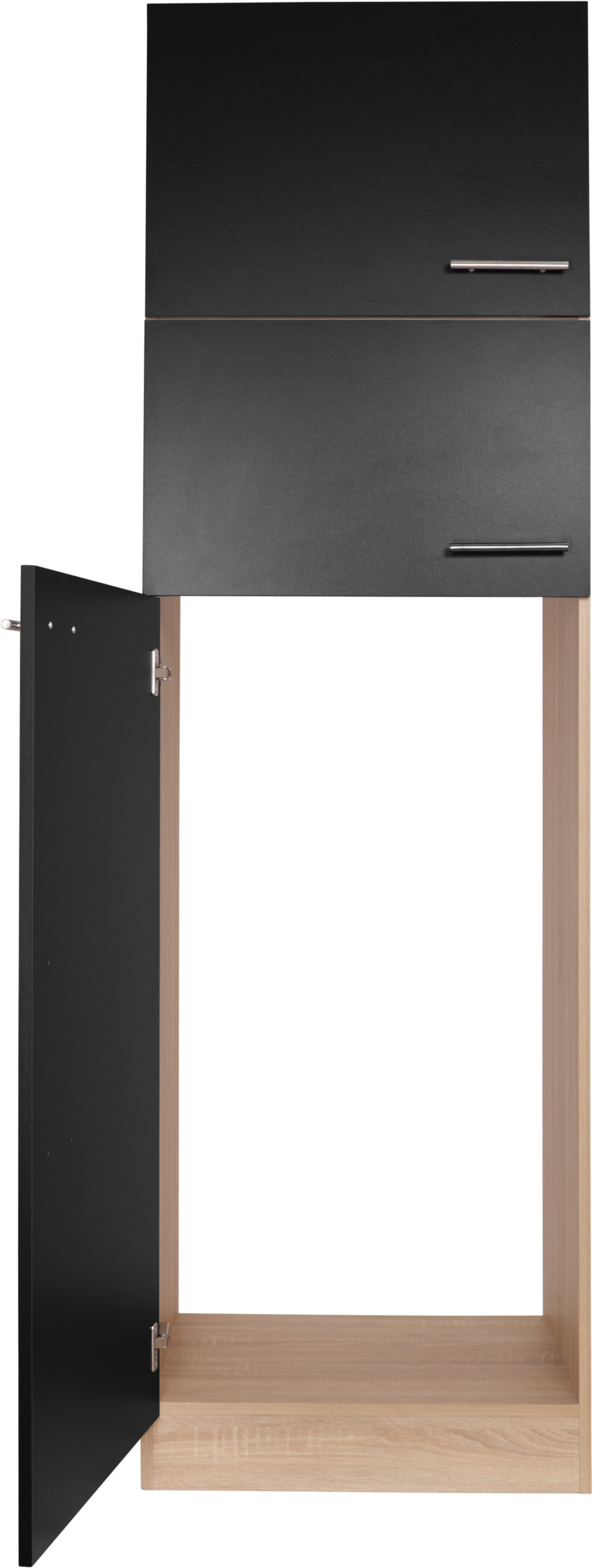 RESPEKTA Kühlumbauschrank »Merle« Breite 60 cm, Türen wechselseitig anschlagbar, Griffe aus Metall