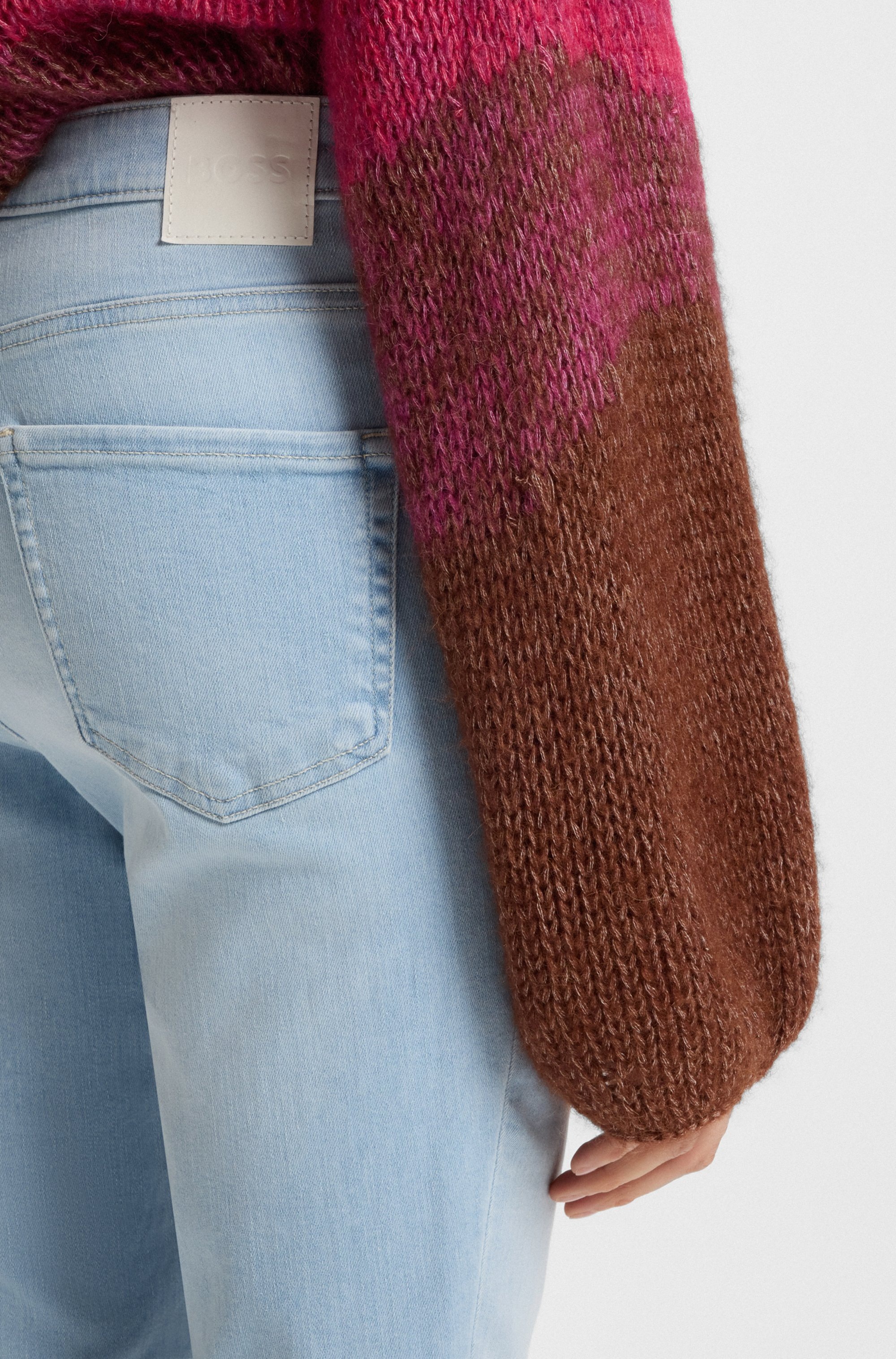 BOSS ORANGE Bootcut-Jeans "Rosa High Rise Bootcut Premium Damenmode", (BOSS günstig online kaufen