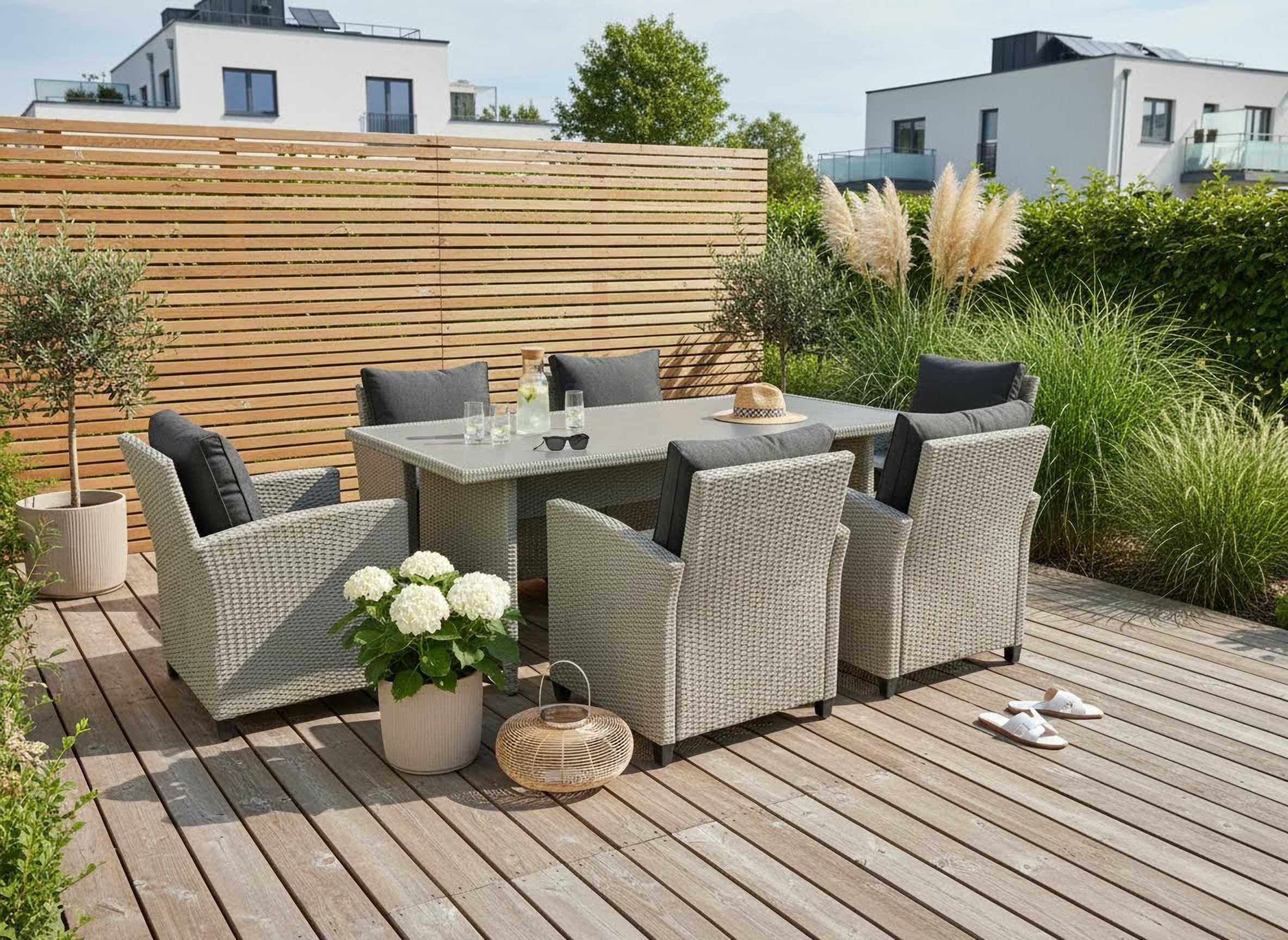 Creativ home Windlicht »Laterne ALEGRE, mit Henkel« Kerzenhalter aus Naturweide, Ø 33 cm