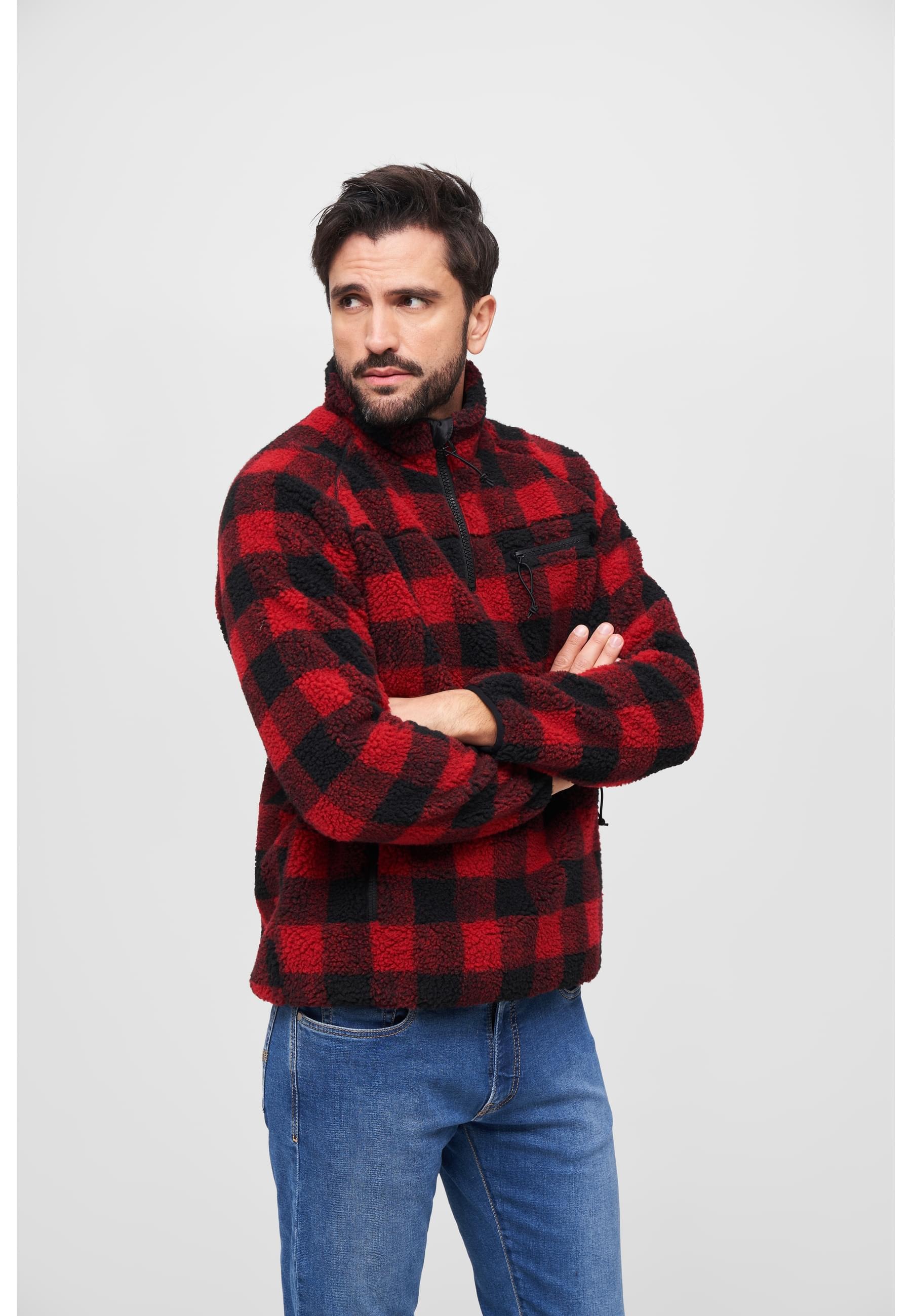 Thumbnail - Brandit Sweatjacke "Brandit Herren Teddyfleece Troyer"